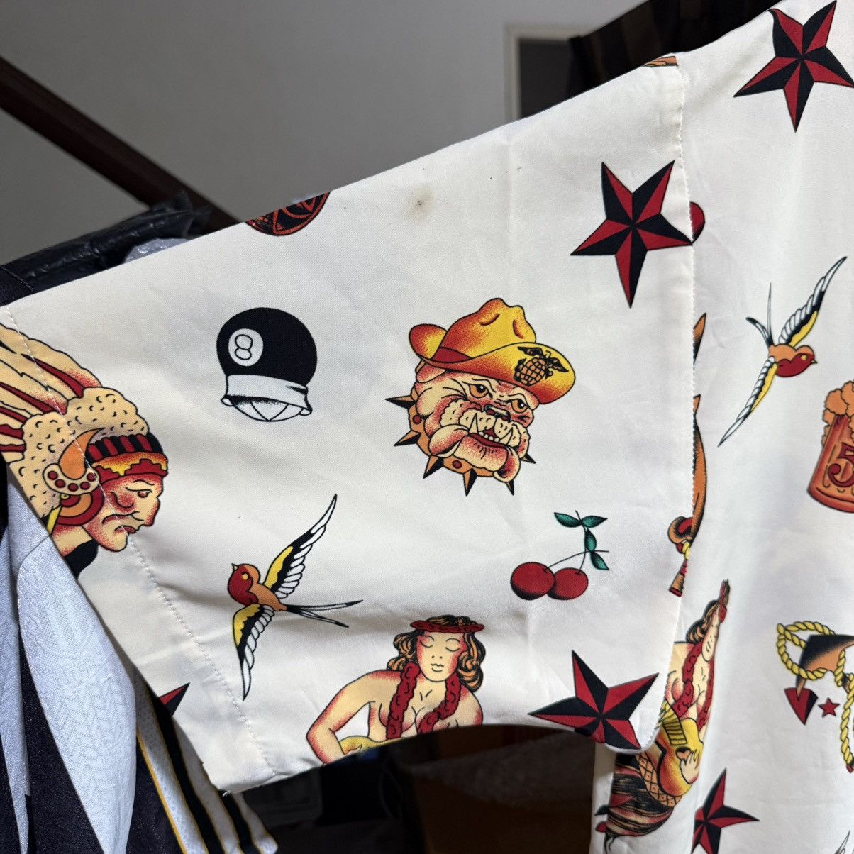 Dragonfly Vtg Y2K Dragonfly Traditional Tattoo Hawaiian Shirt Size US XL / EU 56 / 4 - 10 Thumbnail
