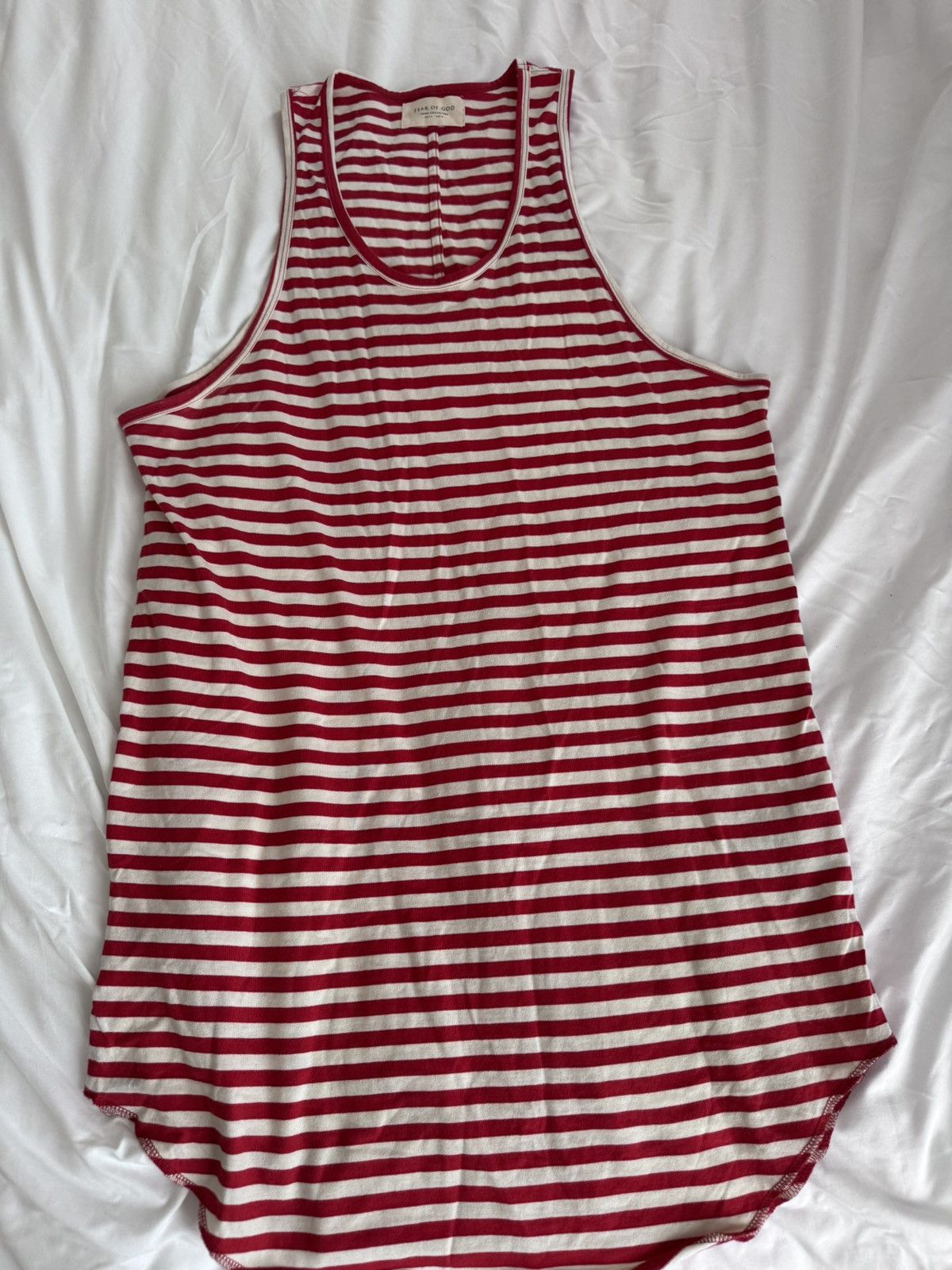 Fear of God Fear of God Fifth Collection Mesh Tank Top Cream | Grailed