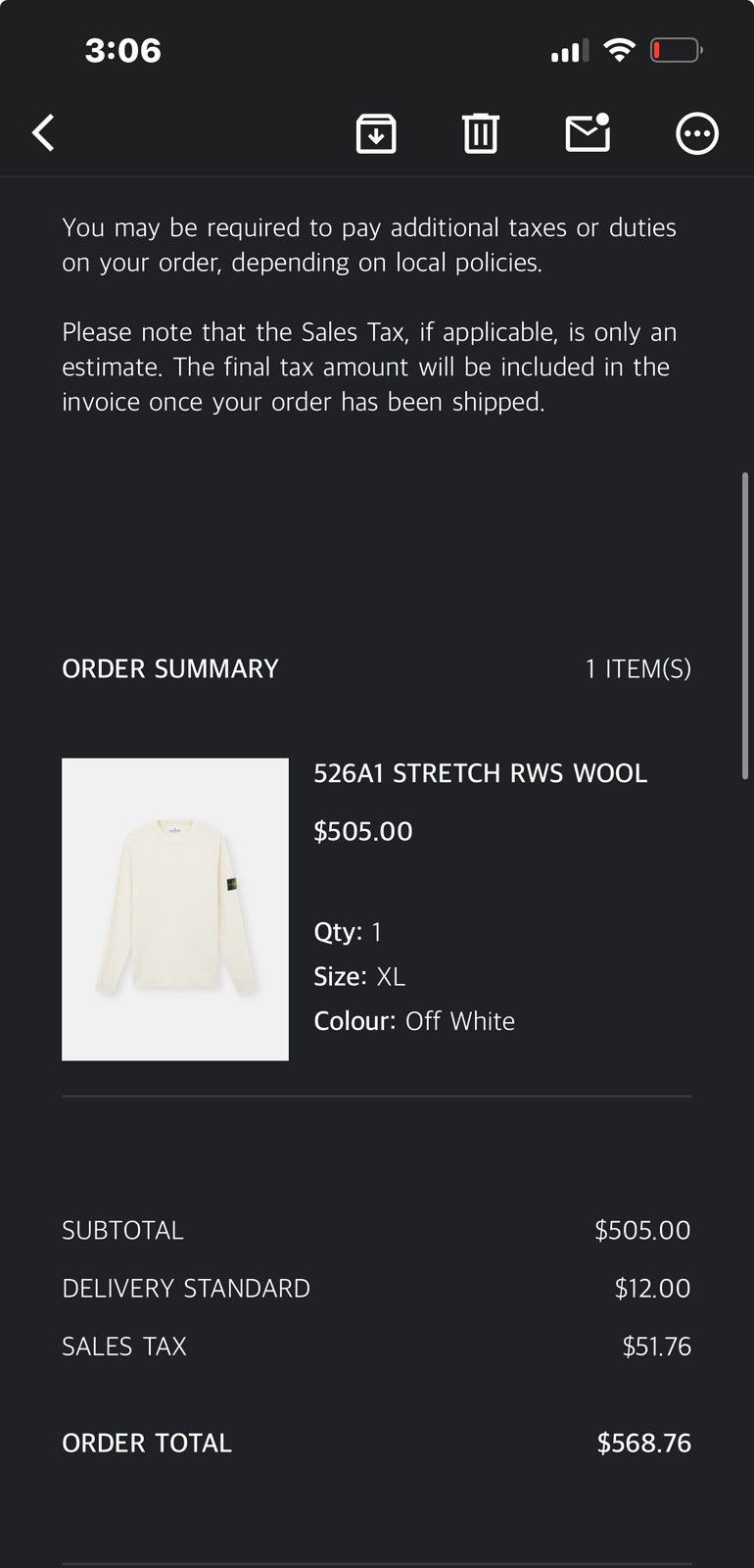 Stone Island Stone Island 526A1 STRETCH RWS WOOL sweater Size US XL / EU 56 / 4 - 11 Thumbnail