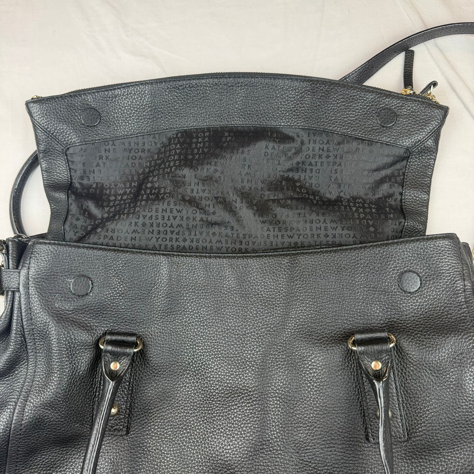 Kate Spade Kate Spade Black Leather Satchel Shoulder Bag Size ONE SIZE - 5 Thumbnail