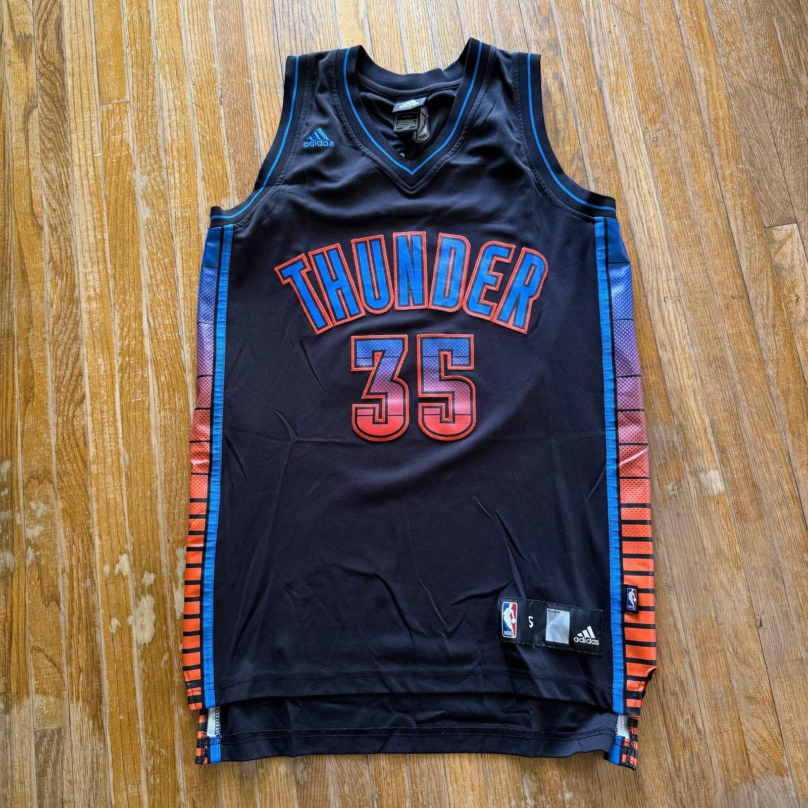 Adidas Oklahoma City Thunder Jersey Mens Small Black 35 Durant NBA Size US S / EU 44-46 / 1 - 1 Thumbnail