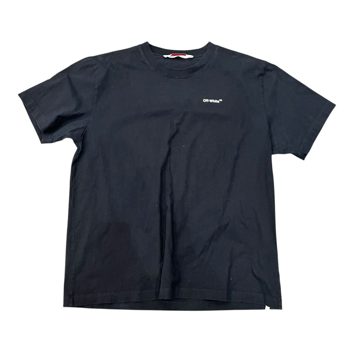 Off-White Off White Wave Diag Tee Size US XXL / EU 58 / 5 - 1 Thumbnail