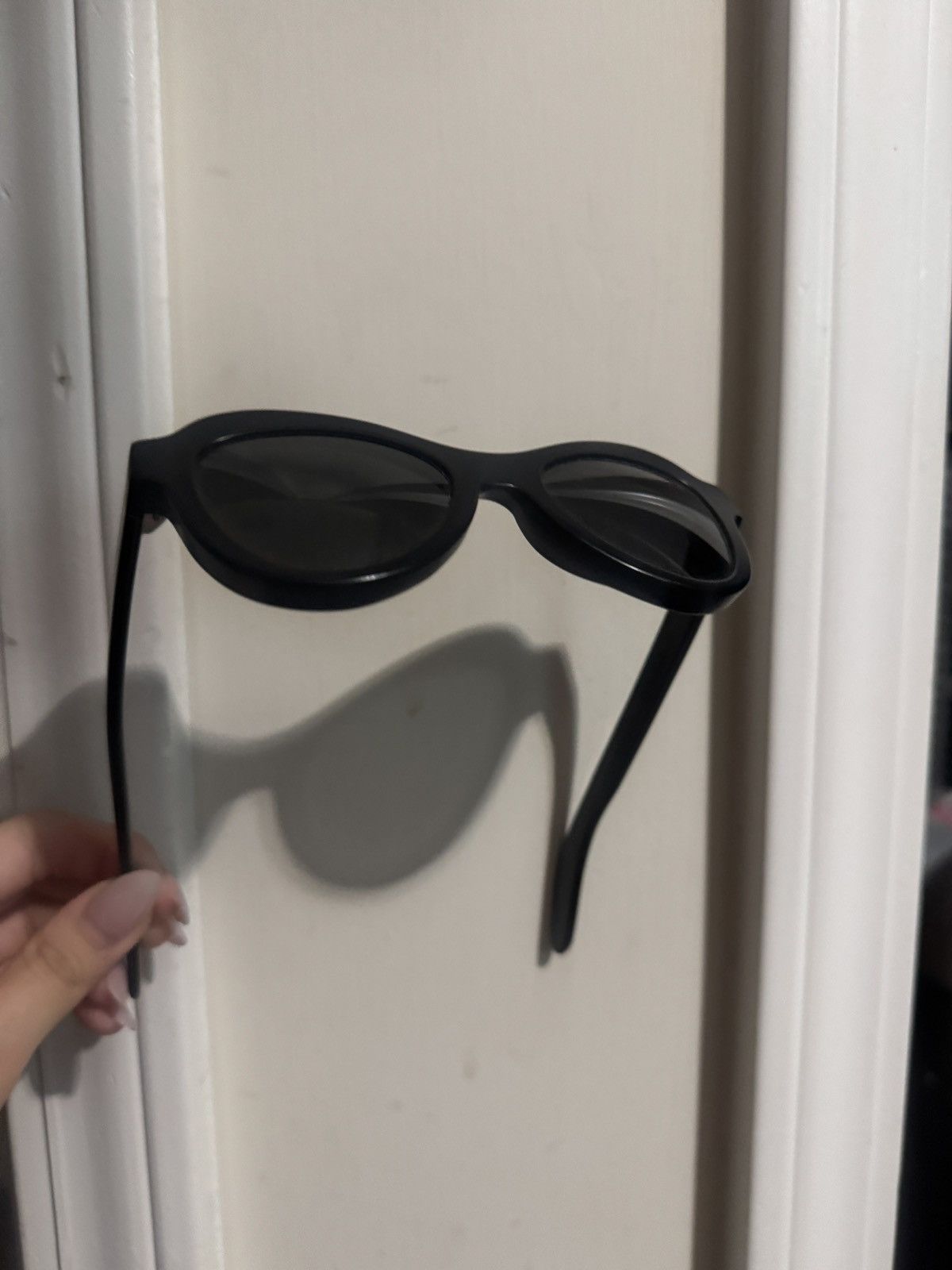 Kuboraum kuboraum maske y2 smooth black solid cateye sunglasses shade Size ONE SIZE - 9 Thumbnail
