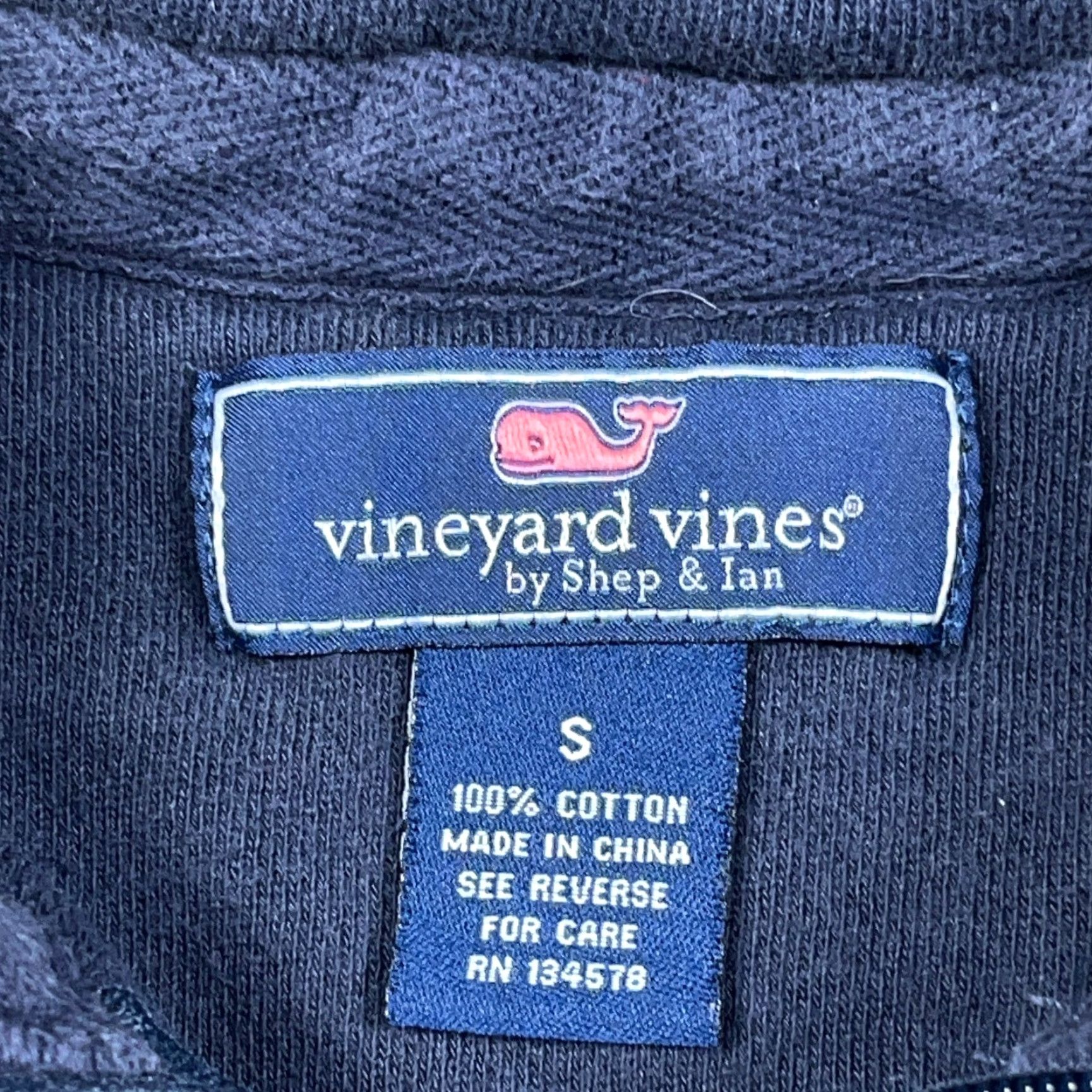 Vineyard Vines Vineyard Vines Sweater Men Small Blue Pullover 1/4 Zip Fleece Sweatshirt Faded Size US S / EU 44-46 / 1 - 3 Thumbnail