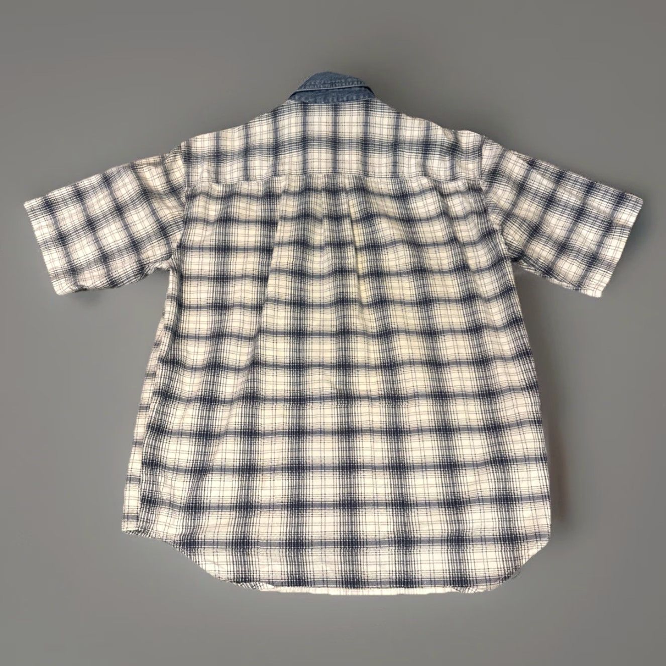 Guess VINTAGE Guess Shirt Denim 90s Plaid Collared Long Sleeve Large Blue Mens Size US L / EU 52-54 / 3 - 2 Thumbnail
