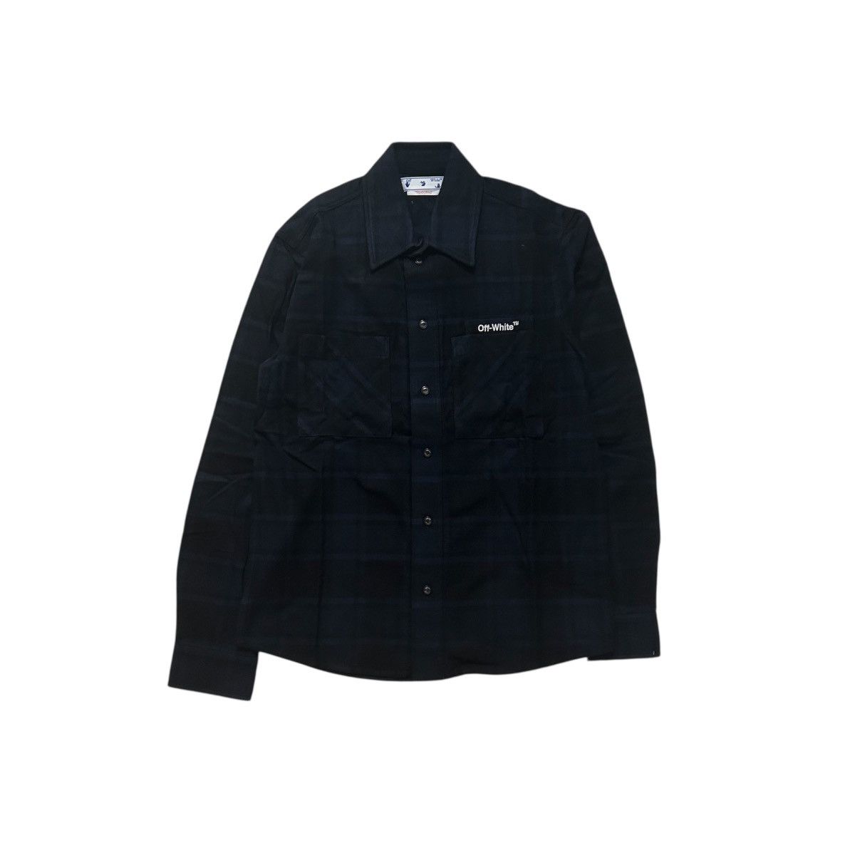 Off-White New Off-White Arrow Button Up Flannel Shirt Size Small Size US S / EU 44-46 / 1 - 2 Thumbnail