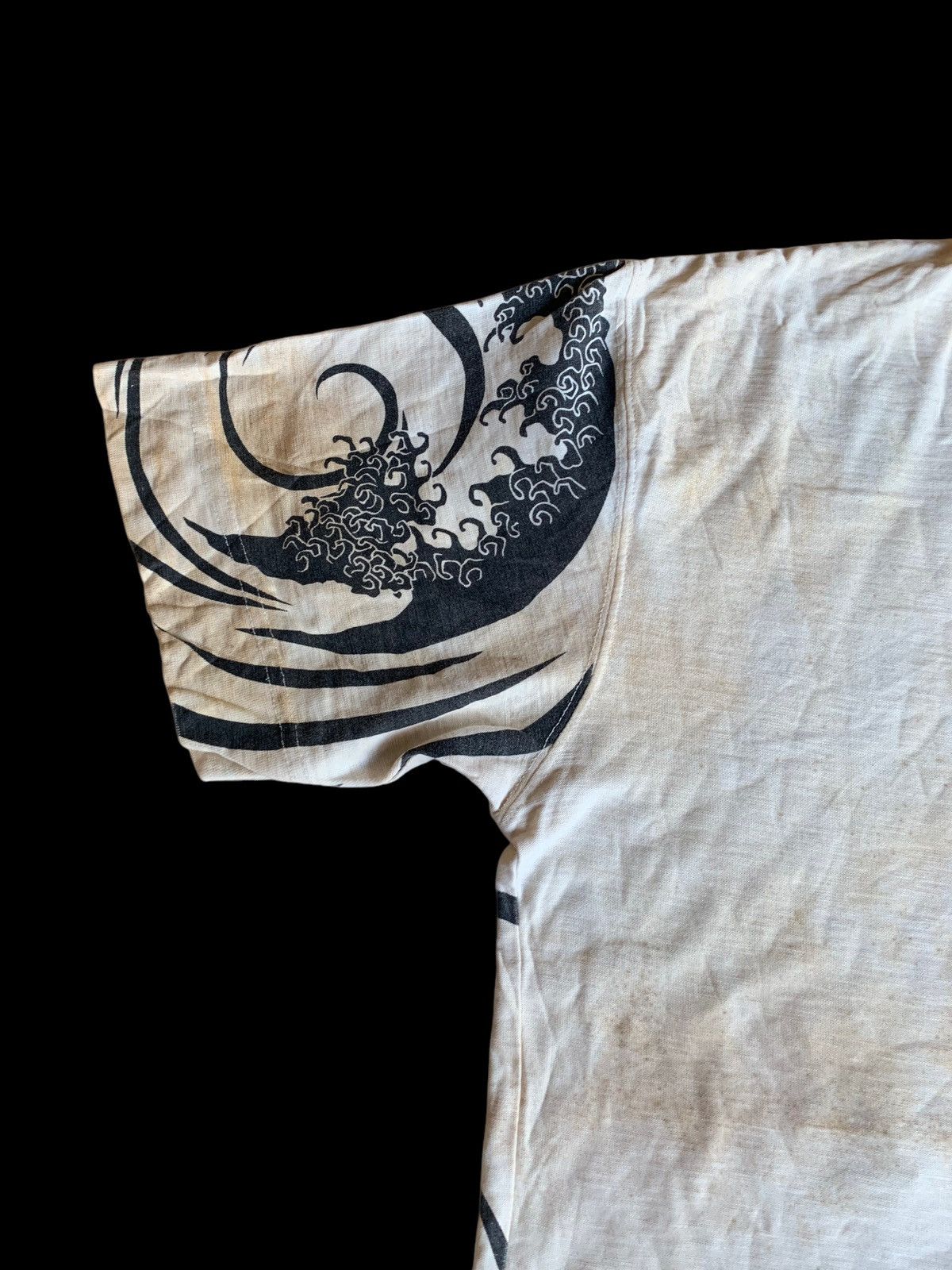 Karakuri Tamashii SUNFADED KARAKURI KAMASHI DRAGON STAIN DISTRESSED SHIRT Size US XXL / EU 58 / 5 - 12 Thumbnail