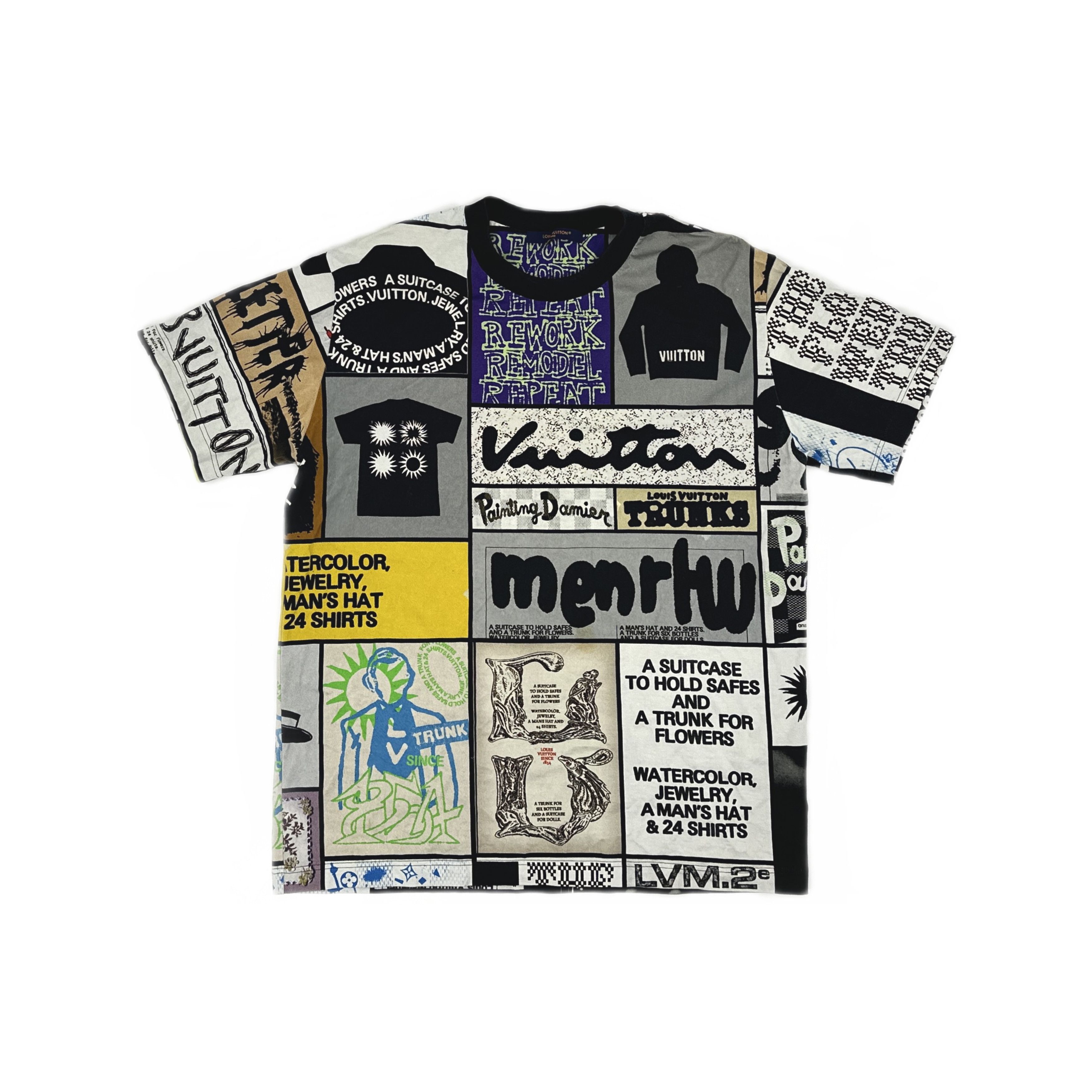 Louis Vuitton Louis Vuitton FW23 Graphic Patchwork T-Shirt L Size US L / EU 52-54 / 3 - 1 Thumbnail