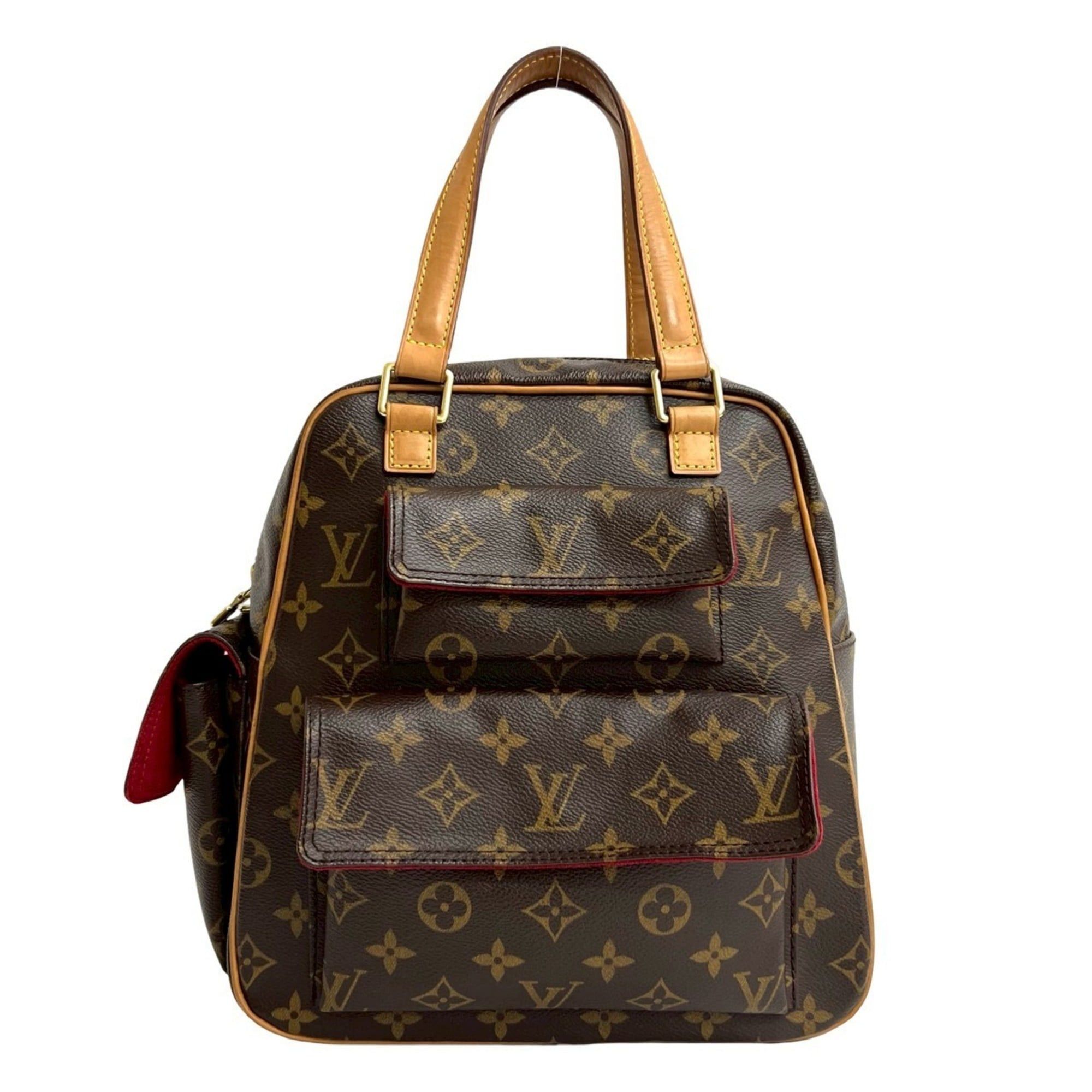 Louis Vuitton LOUIS VUITTON Excentric Cite Monogram Leather Handbag/Mini Boston Bag, Brown, 2313a Size ONE SIZE - 1 Thumbnail