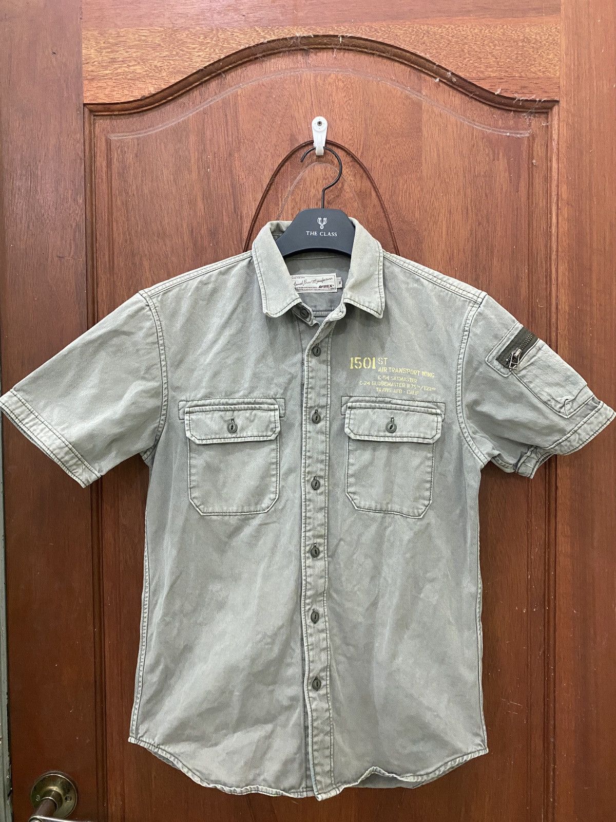 Avirex Avirex Vintage Faded Army Uniform Shirt Size US M / EU 48-50 / 2 - 1 Thumbnail