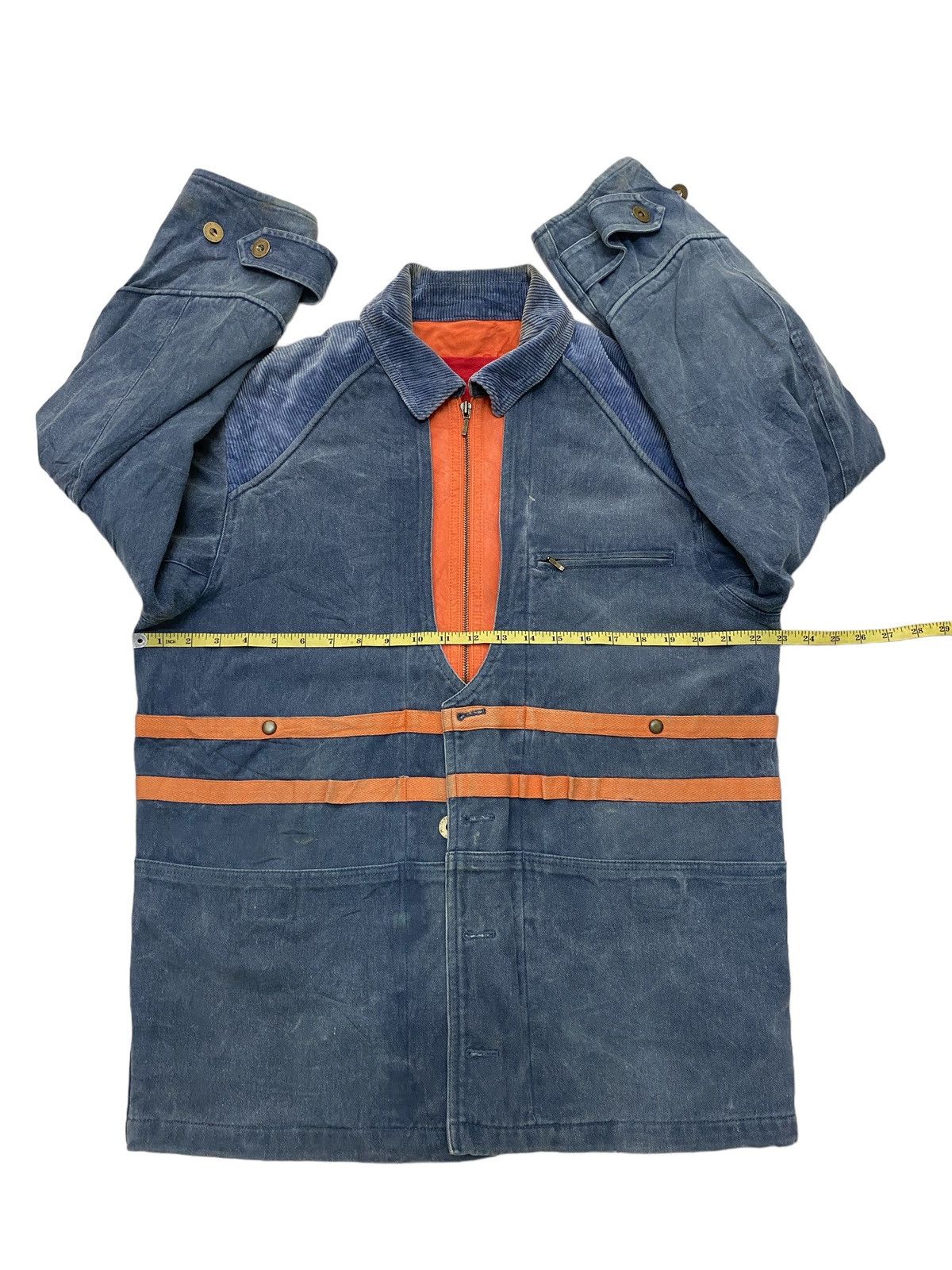 Japanese Brand × Vintage Vintage JUN MEN Military Equipment Denim Jacket Size US M / EU 48-50 / 2 - 5 Thumbnail