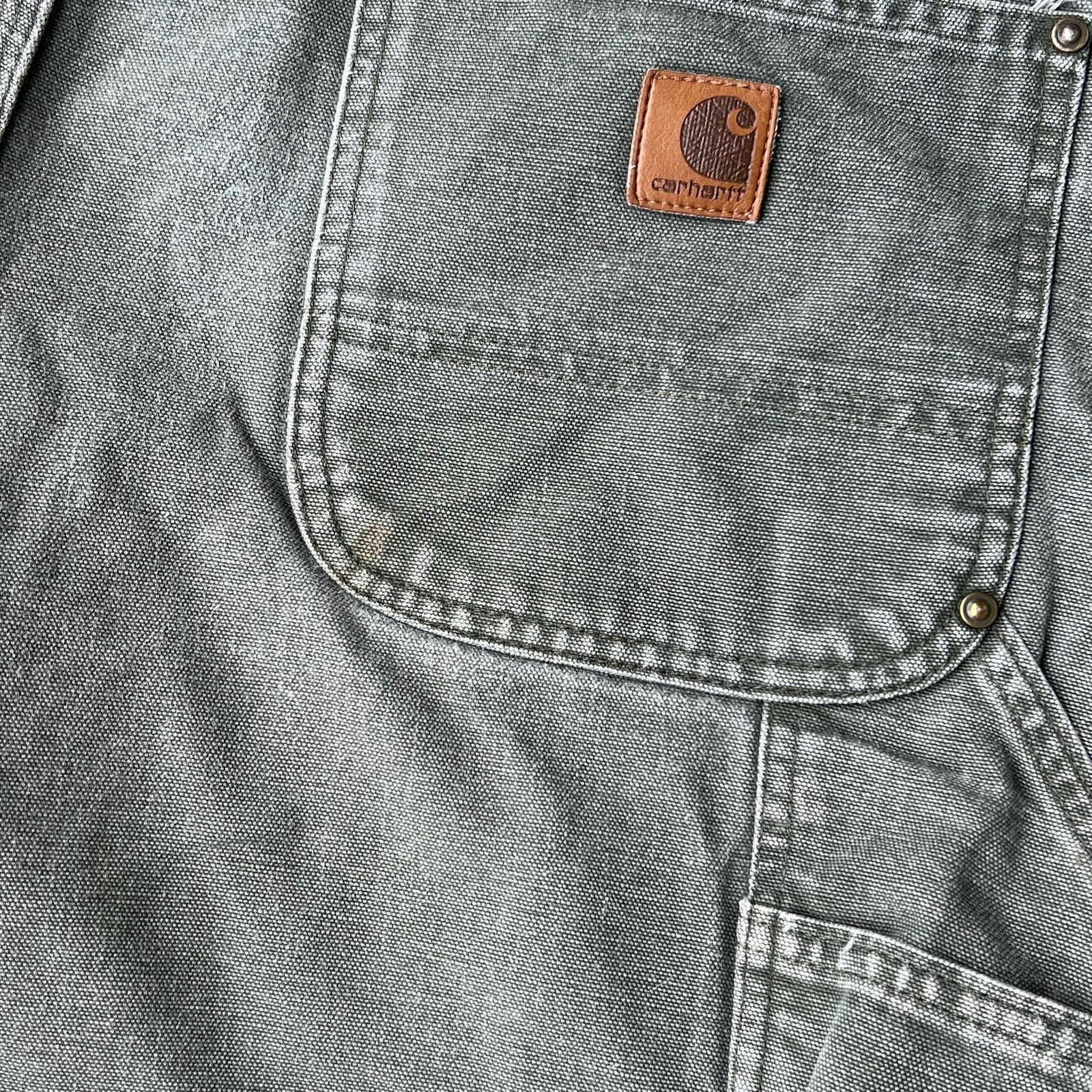 Carhartt × Vintage Carhartt MOS green double knee work wear carpenter pants Size US 36 / EU 52 - 12 Thumbnail