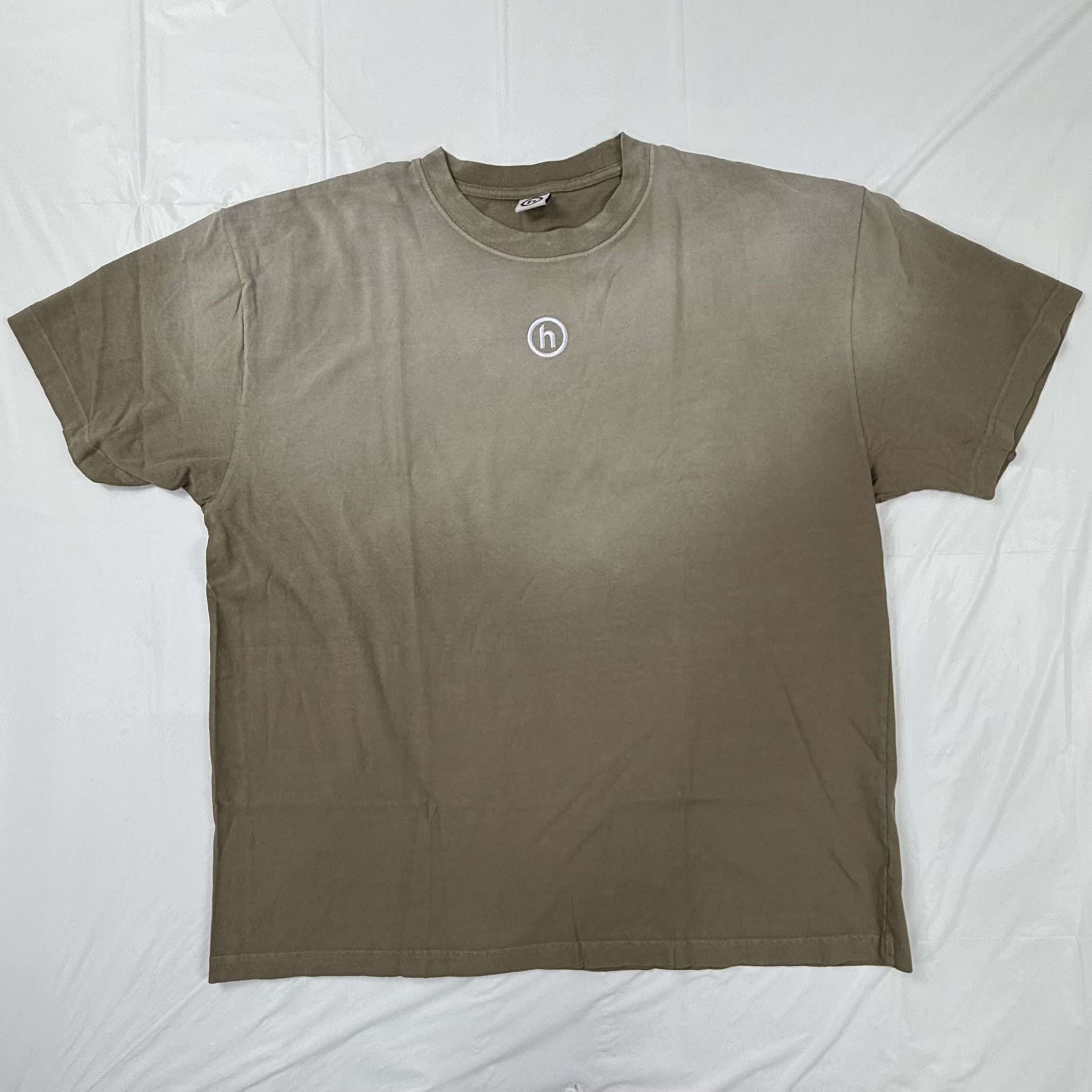 Hidden NY Mens Logo T-Shirt Brown Sun Faded Boxy Tee XXL