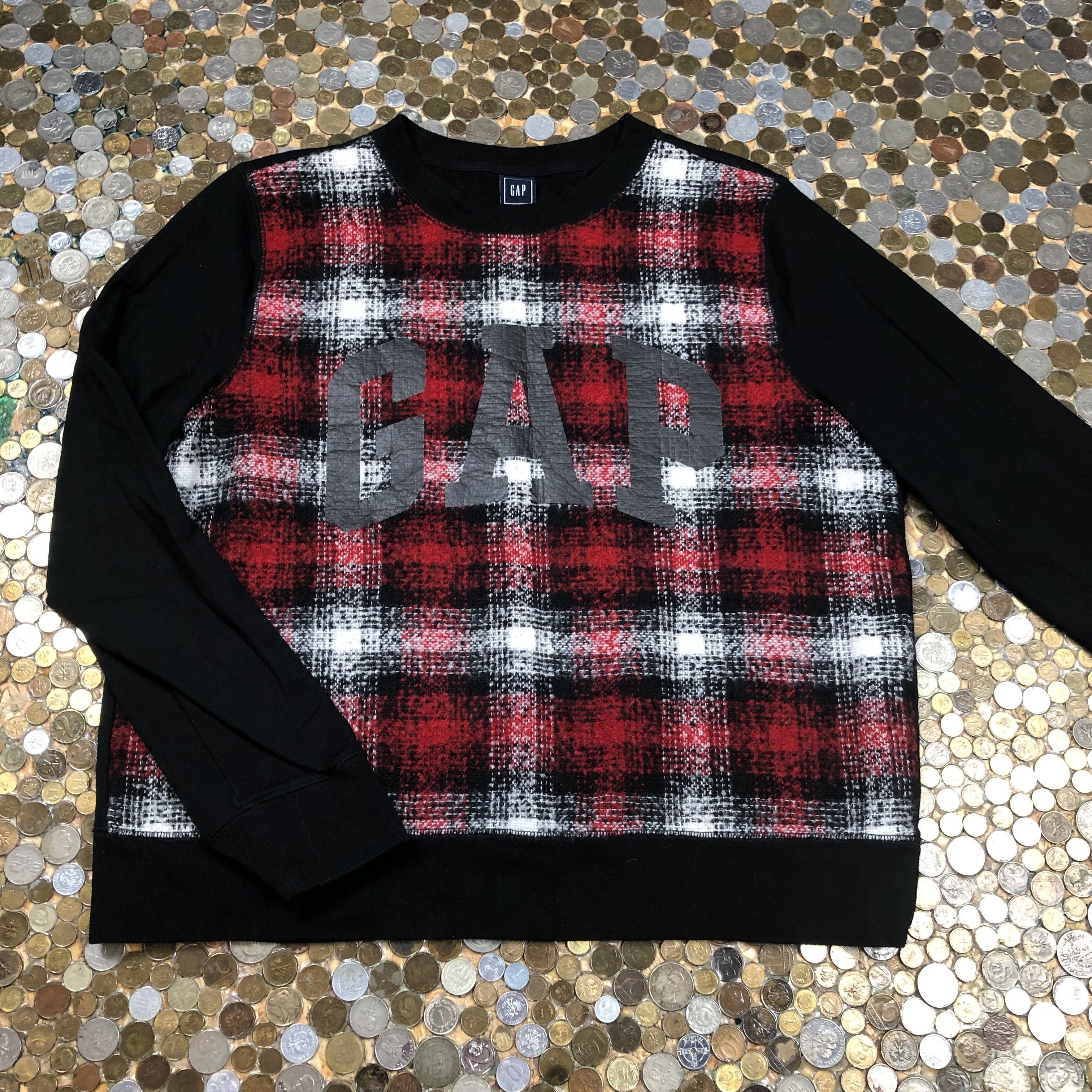Gap Gap checkred crewneck sweatshirt 90's Size US L / EU 52-54 / 3 - 1 Thumbnail
