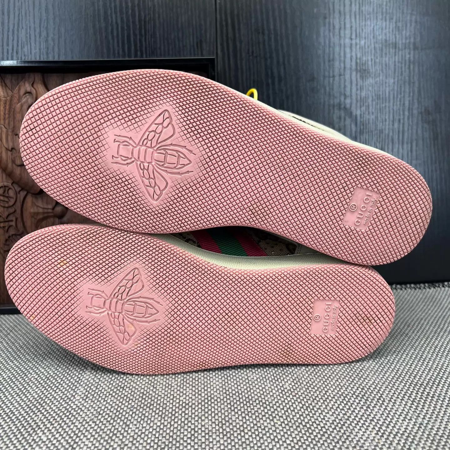 Gucci Gucci Dirty Pink Diamond Sneaker Women's 35 Near Mint Box Size US 4.5 / IT 34.5 - 6 Thumbnail