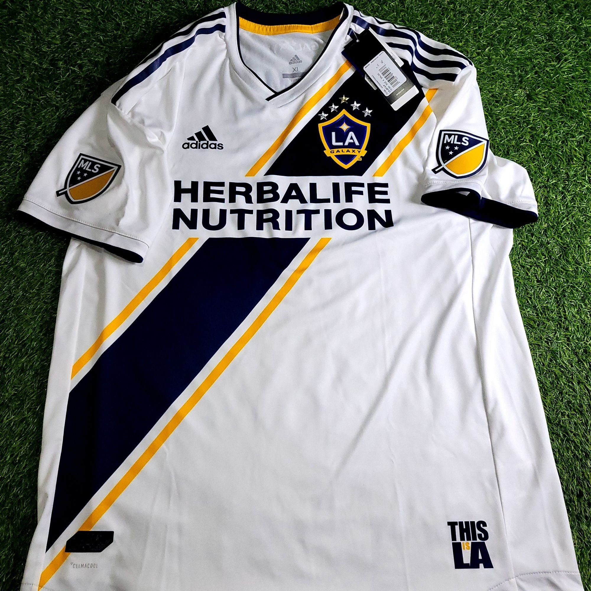 Adidas Ibrahimovic LA Galaxy 2018 2019 PLAYER ISSUE Soccer Jersey Size US XL / EU 56 / 4 - 2 Thumbnail