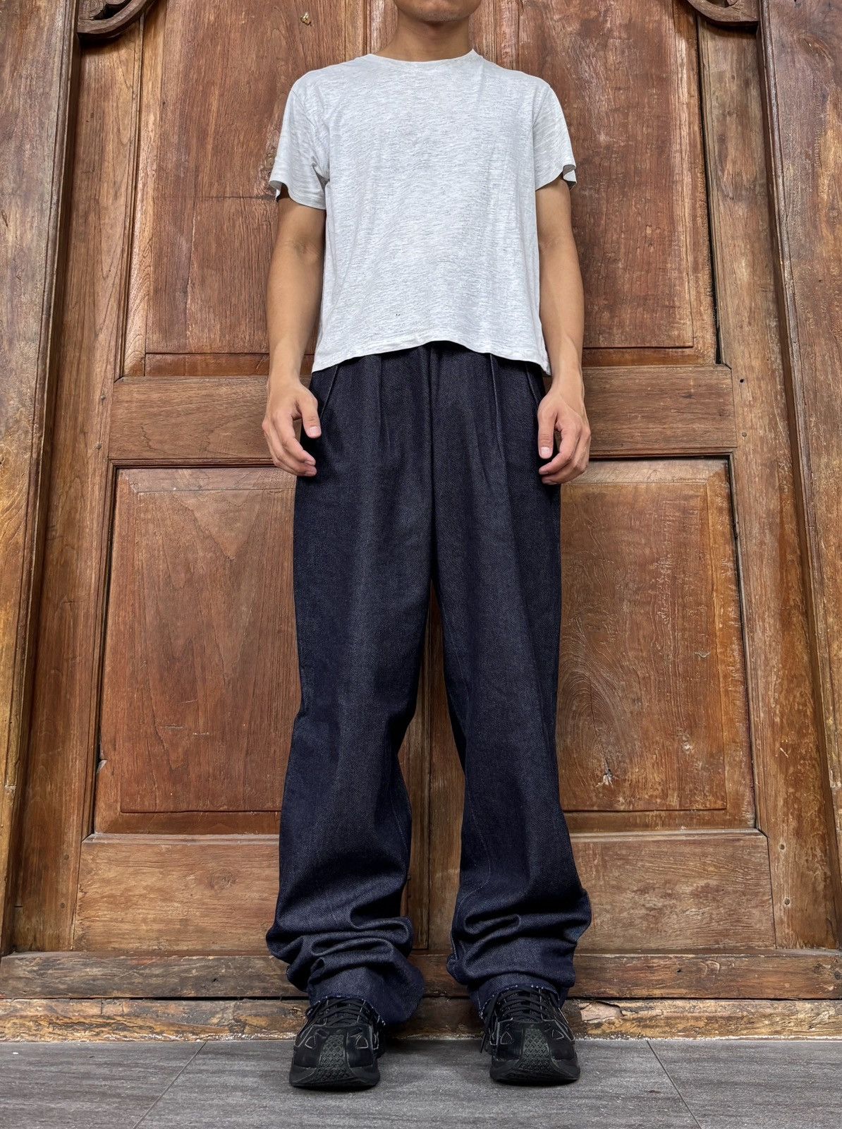 Comme des Garcons Homme FREE TAX! BNWT 90s Indigo Denim Trousers - 30” Size US 30 / EU 46 - 1 Thumbnail