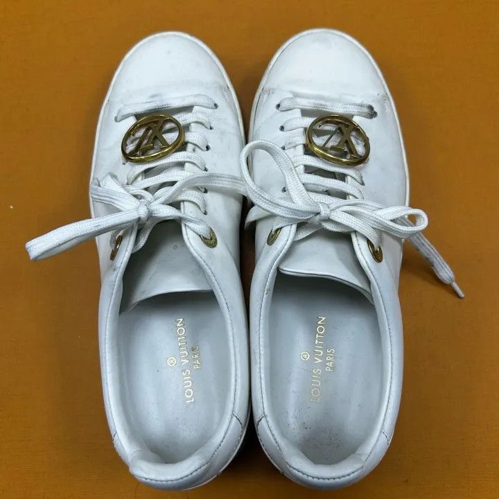 Louis Vuitton Louis Vuitton Frontrow White Low Top Sneakers -2508 Size US 6 / IT 36 - 7 Thumbnail