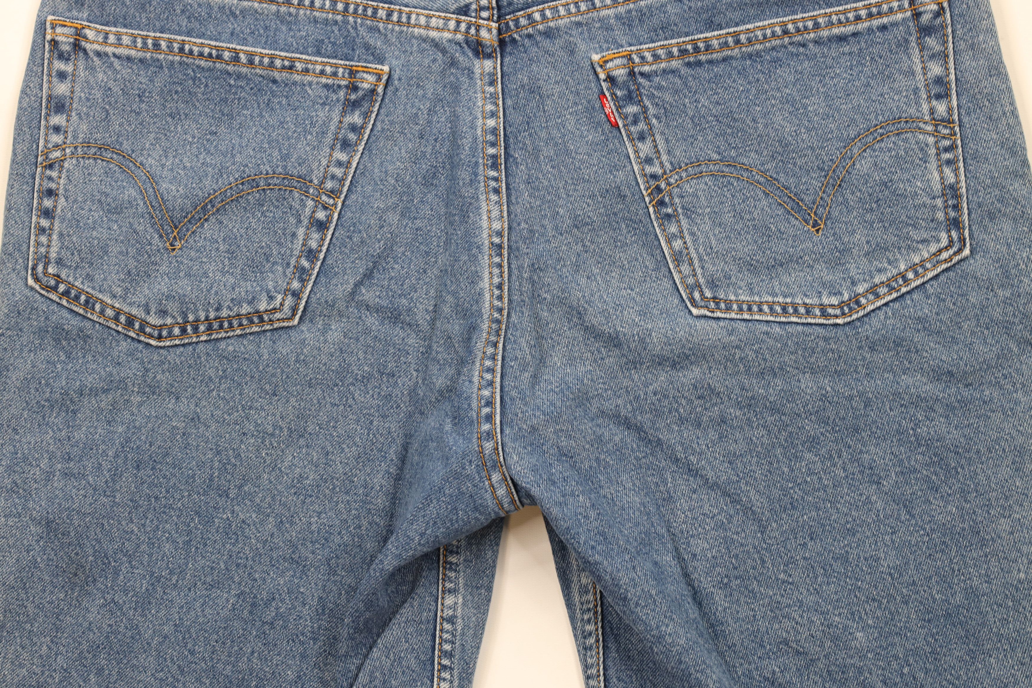 Levi's × Vintage Vintage Y2K 2002 Levis 505 Denim Jean Shorts Jorts Blue Size US 40 / EU 56 - 12 Thumbnail