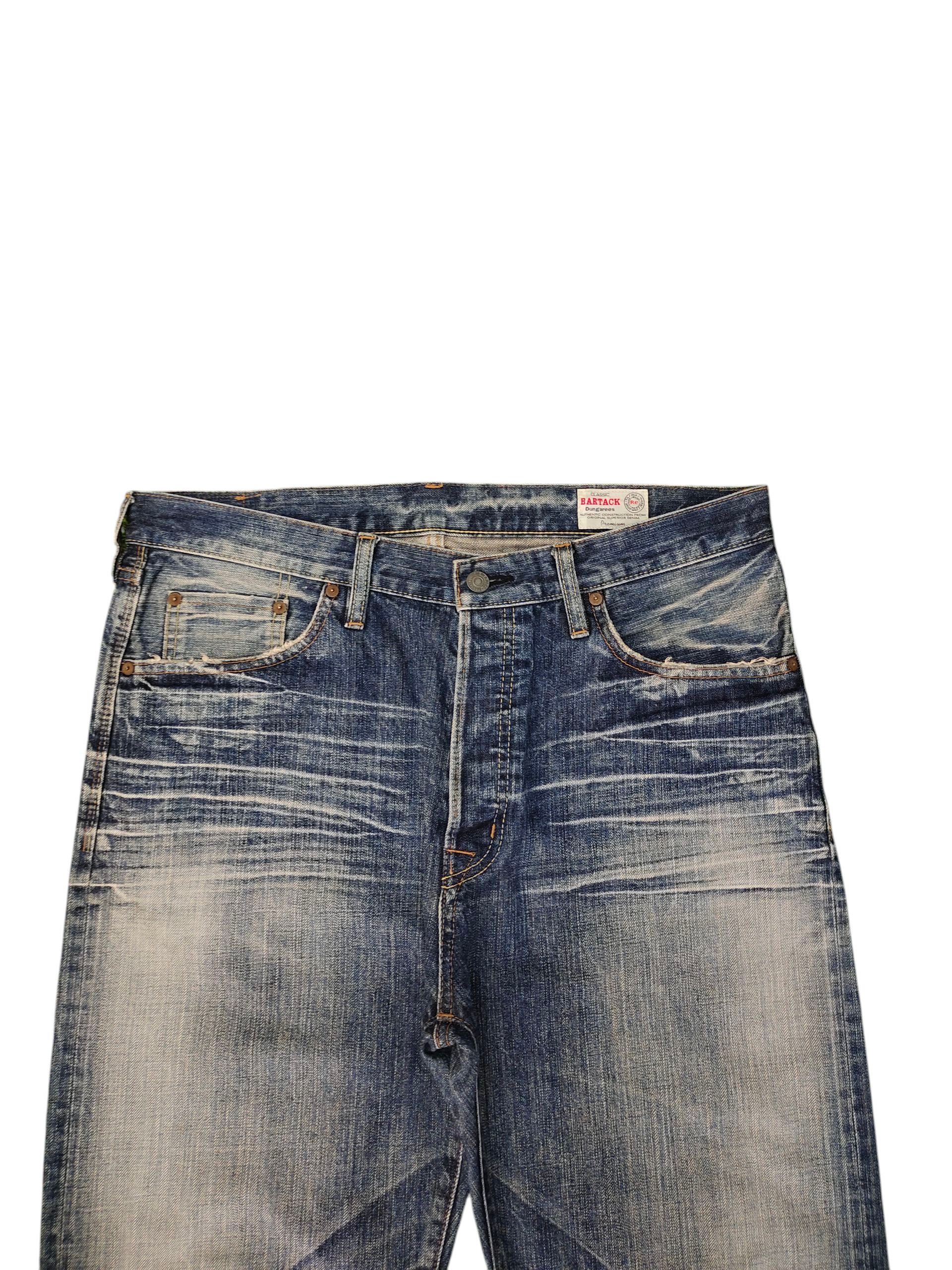Kapital Vintage 90s Bartack Japan Selvedge Clawmark Distress Jeans Size US 35 - 2 Thumbnail