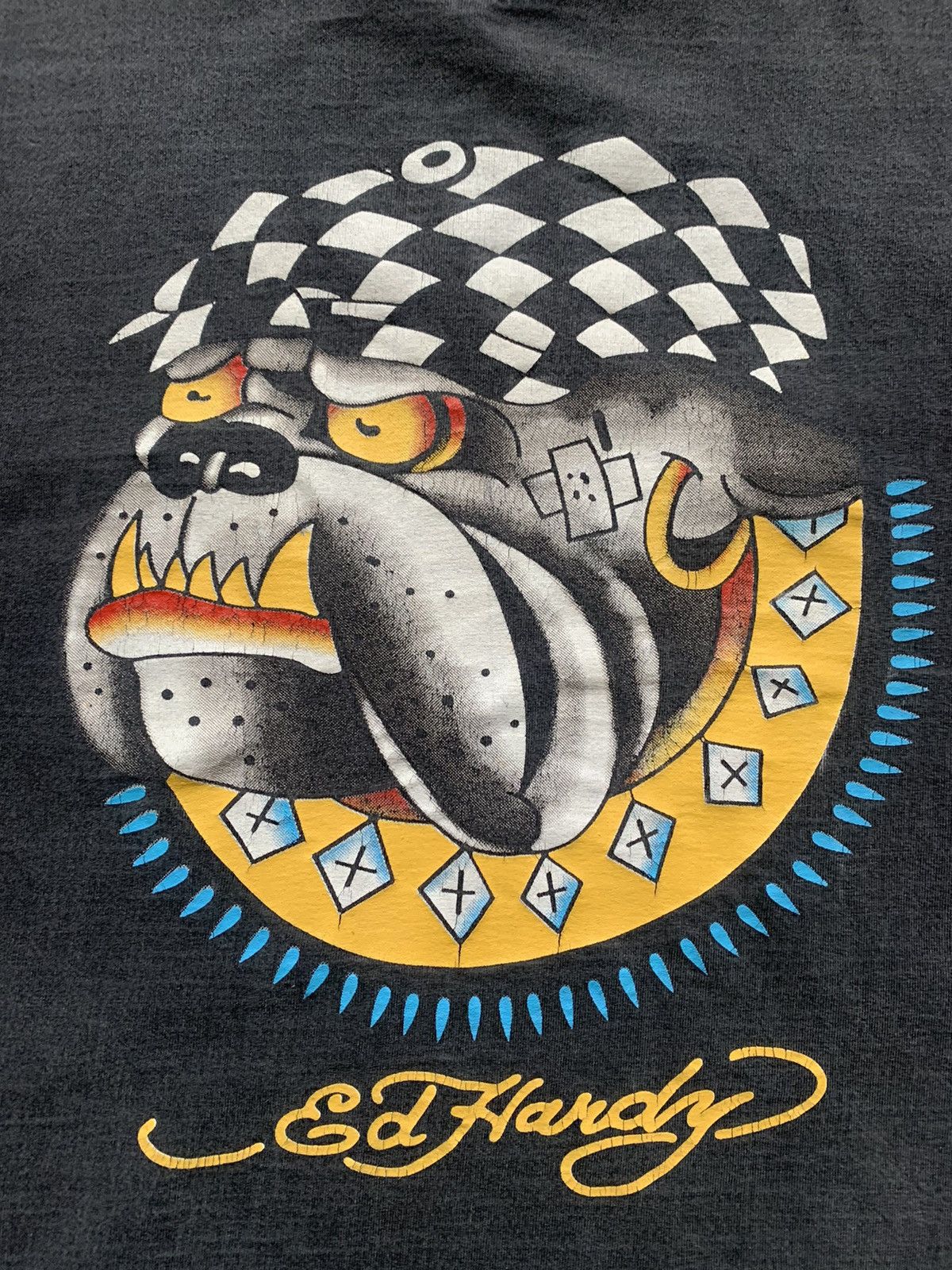 Ed Hardy × Vintage 🔥ED HARDY FADED T-SHIRT Size US XL / EU 56 / 4 - 4 Thumbnail