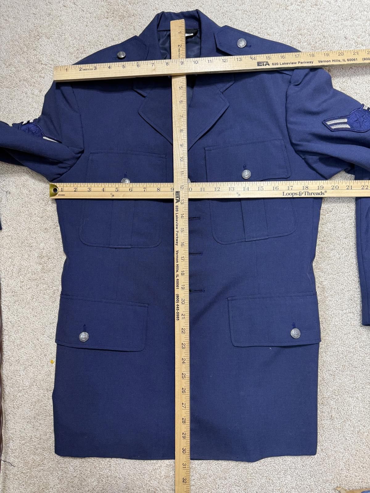 The Unbranded Brand Vintage Military ARMY Uniform Navy Blue Blazer Sz 38 XS Size XS / US 0-2 / IT 36-38 - 8 Thumbnail