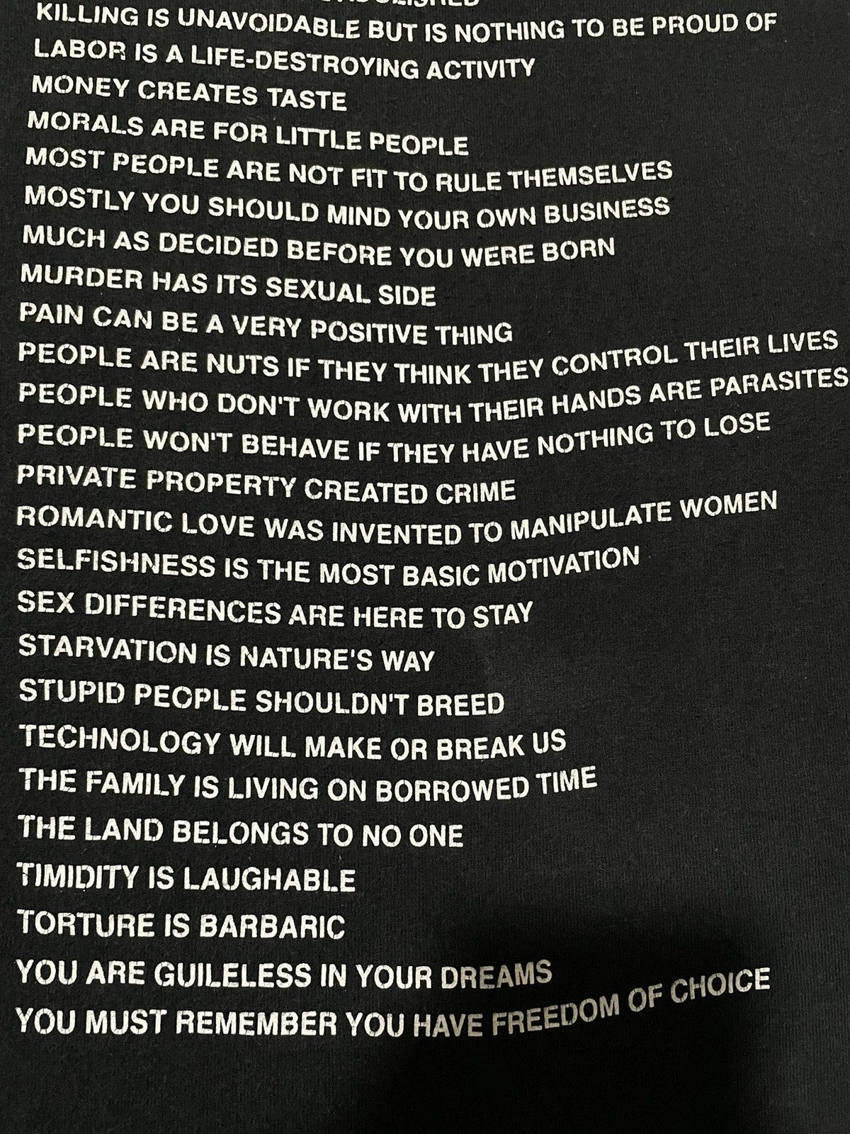 Vintage Vintage 90s Jenny Holzer Truism Art Tshirt Size US L / EU 52-54 / 3 - 8 Thumbnail