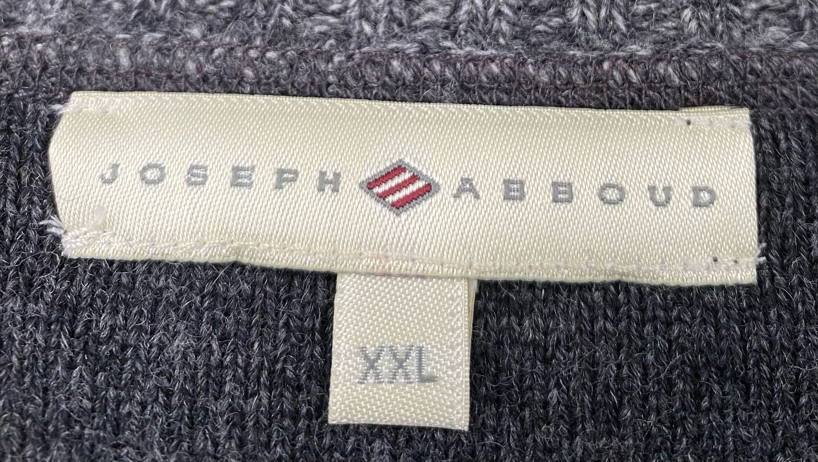 Joseph Abboud 90’s Wool Grey Patterned Sweater W/ Elbow Patches 2XL Size US XXL / EU 58 / 5 - 3 Thumbnail