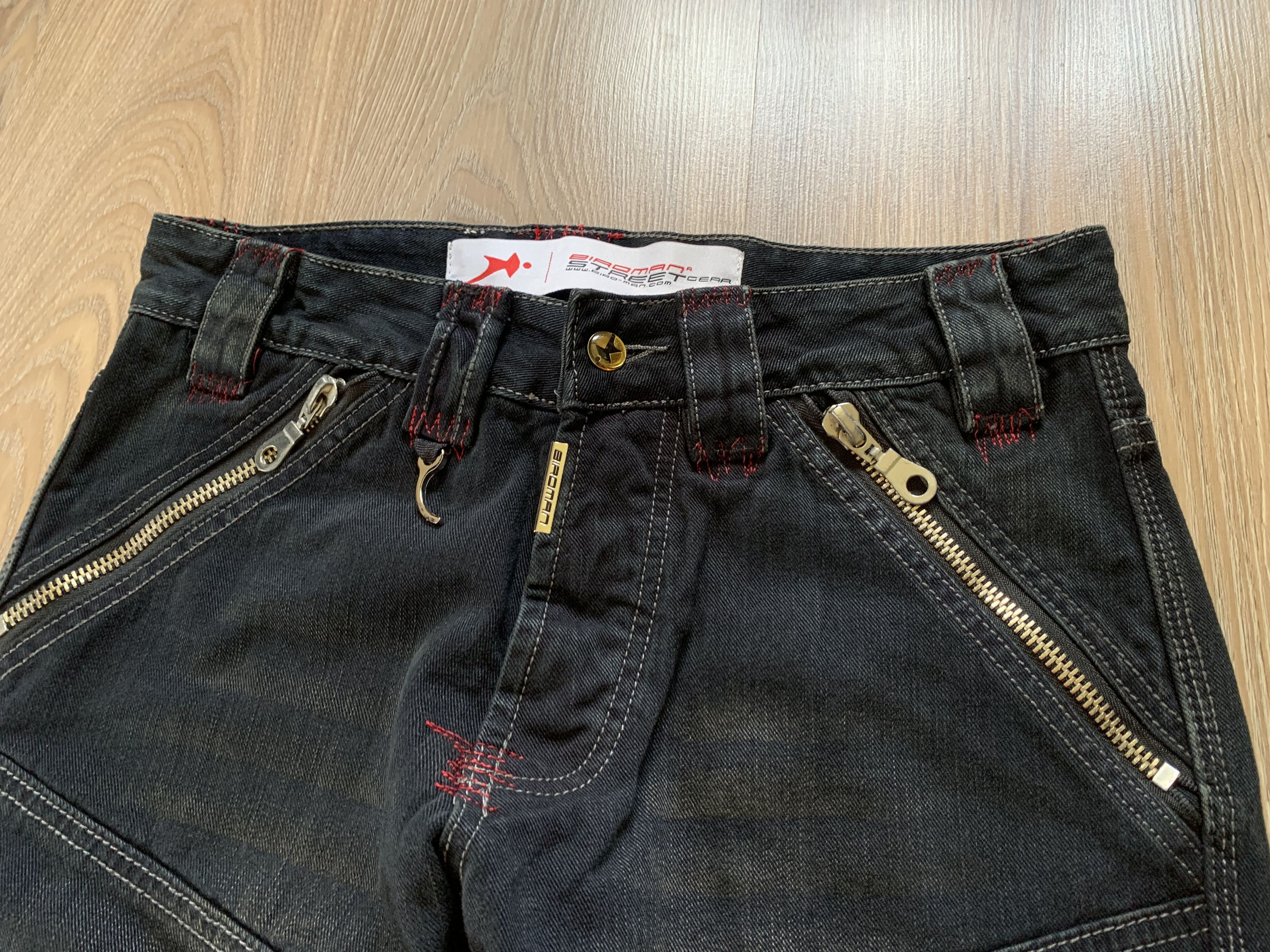Denime Birdman Street Gear Skull Biker Motorcycle Denim Jeans Size US 30 / EU 46 - 4 Thumbnail