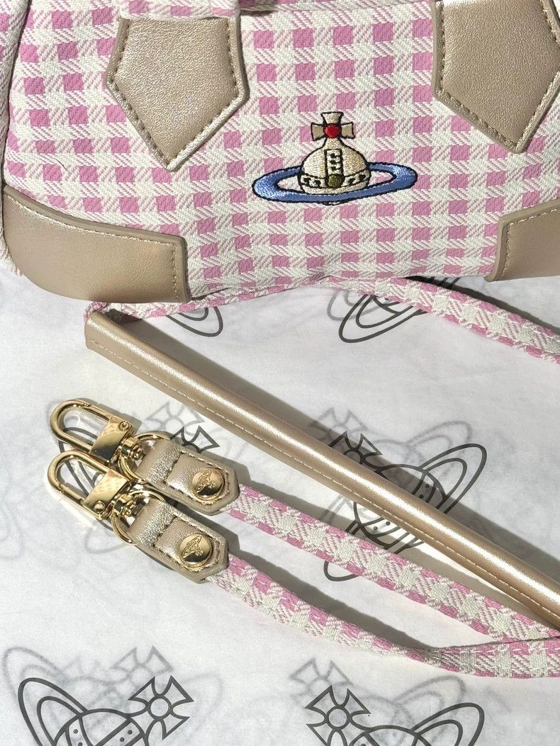 Vivienne Westwood Vivienne Westwood size os Pink checkered bowling bag Size ONE SIZE - 7 Thumbnail