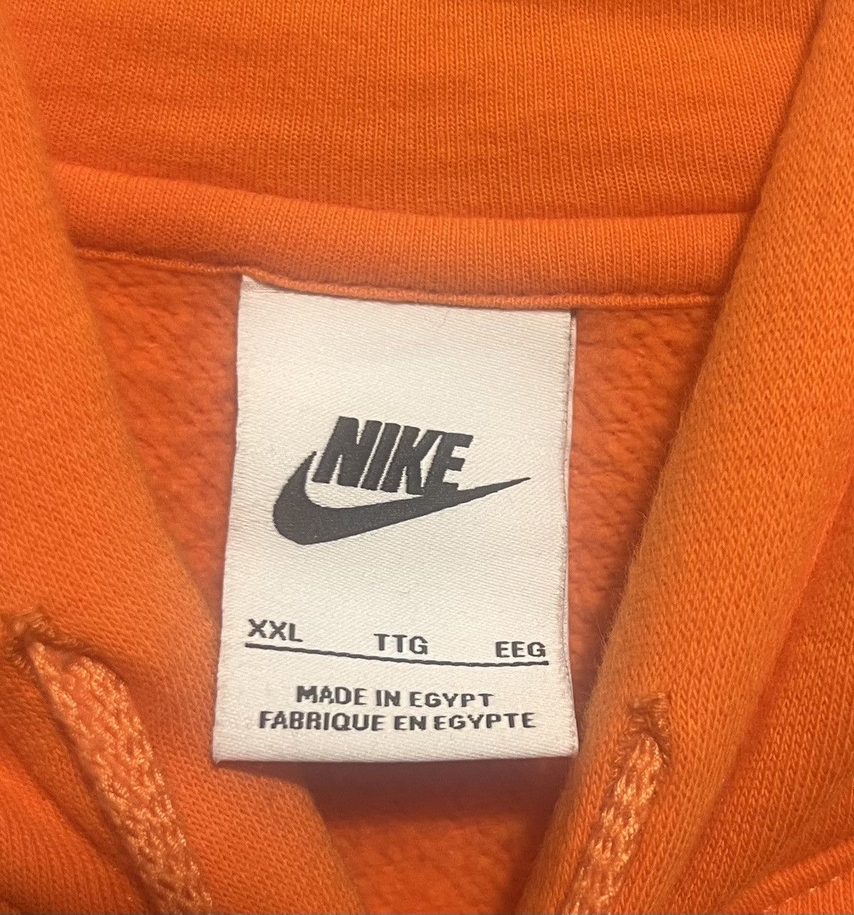 Nike Authentic Nike sportswear Club Fleece Pullover Hoodie Orange Size US XXL / EU 58 / 5 - 3 Thumbnail
