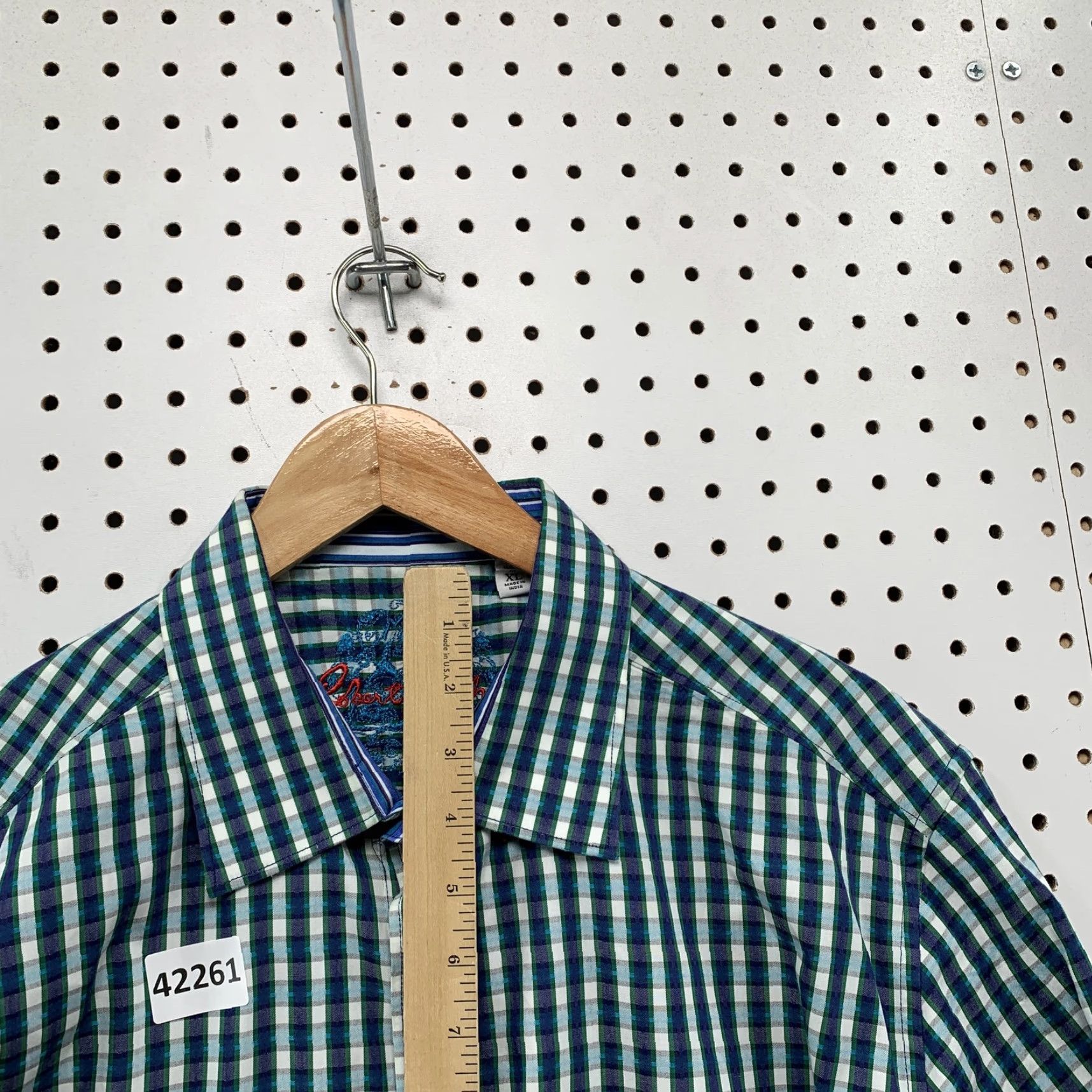 Robert Graham Robert Graham Shirt Mens XL Blue Striped Long Sleeve Button-Down Casual Size US XL / EU 56 / 4 - 5 Thumbnail