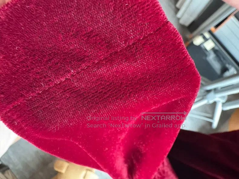 Comme des Garcons Comme Des Garcons size S Velvet pleated skirt, burgundy, S Size 24" / US 00 / IT 34 - 2 Thumbnail