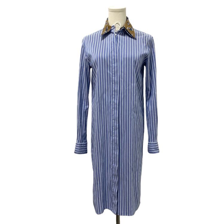 Louis Vuitton Louis Vuitton Monogram Collar Striped Shirt Dress Size 36 Size XS / US 0-2 / IT 36-38 - 1 Thumbnail