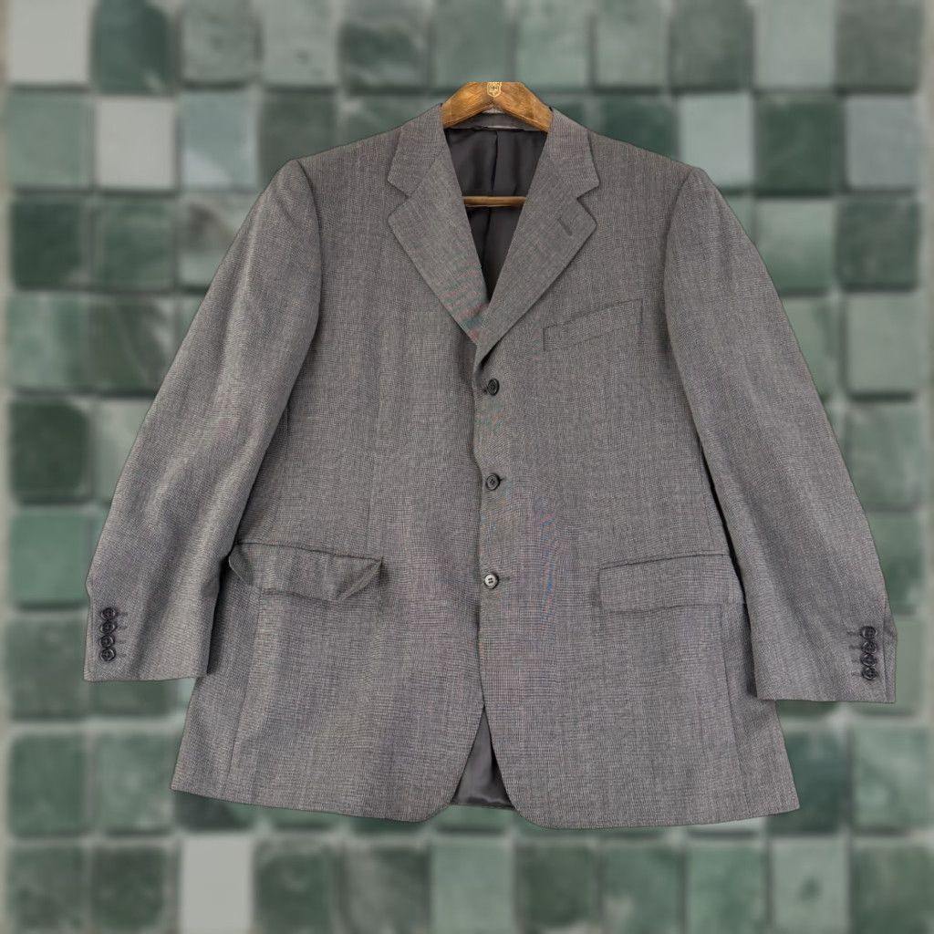 Canali Canali Blazer Coat Jacket Mens 44R Gray 100% Wool Made in Italy LS Blazer Size 44R - 1 Thumbnail