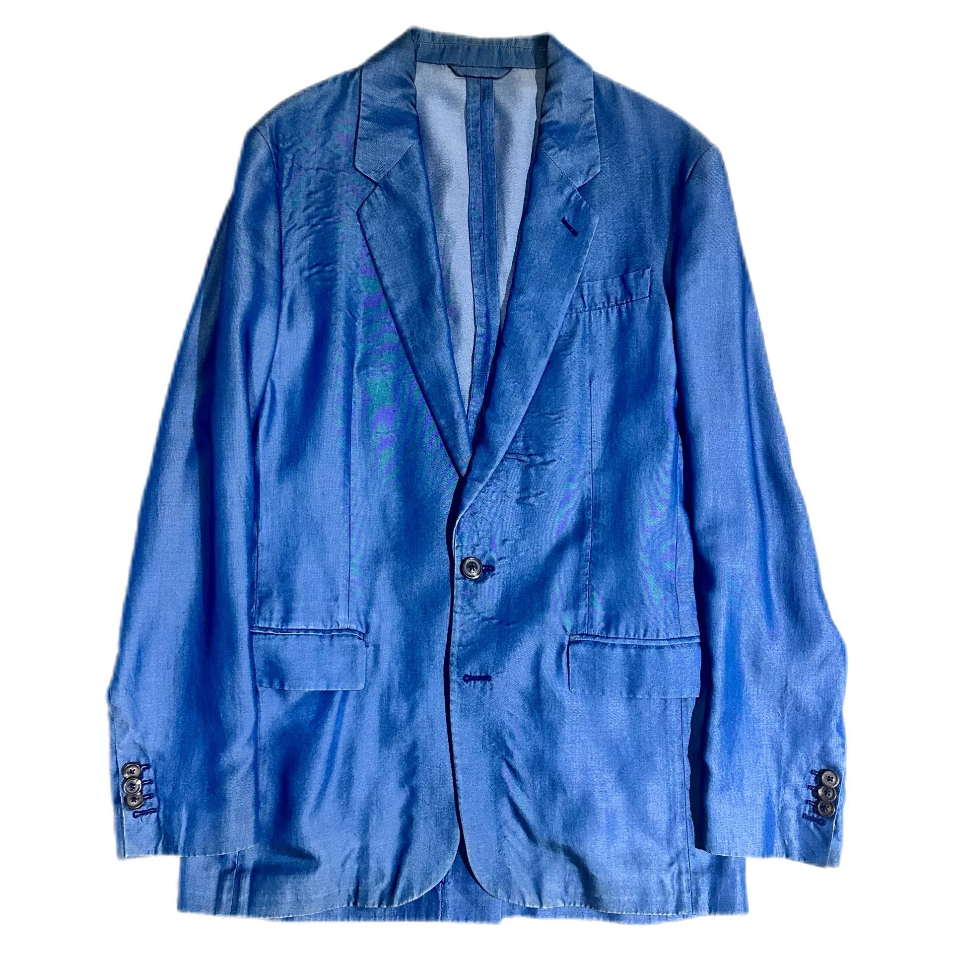 Maison Margiela Maison Margiela Glossy Color-Shift Suit Jacket Size US S / EU 44-46 / 1 - 1 Thumbnail