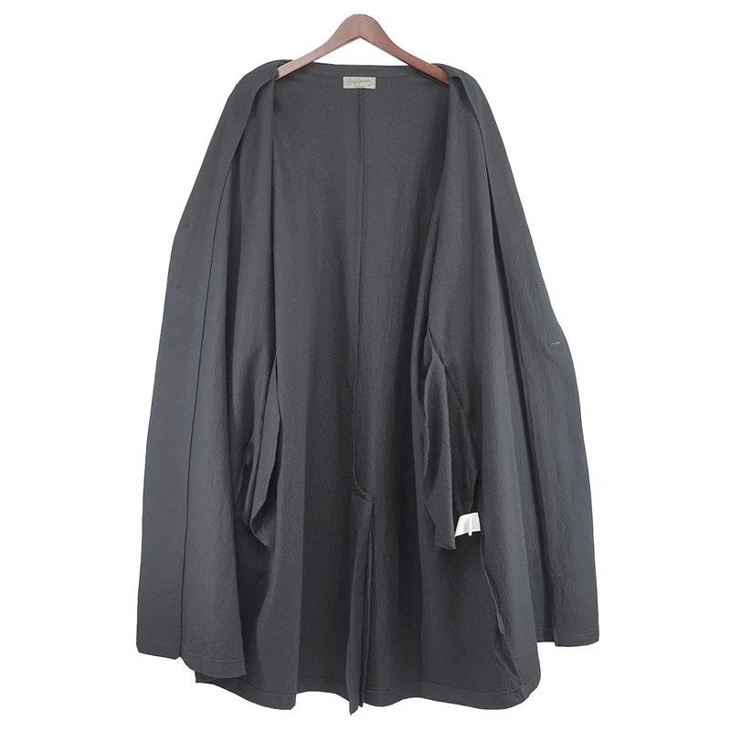 Yohji Yamamoto Yohji Yamamoto pour homme 20AW jersey long coat Size US L / EU 52-54 / 3 - 4 Thumbnail