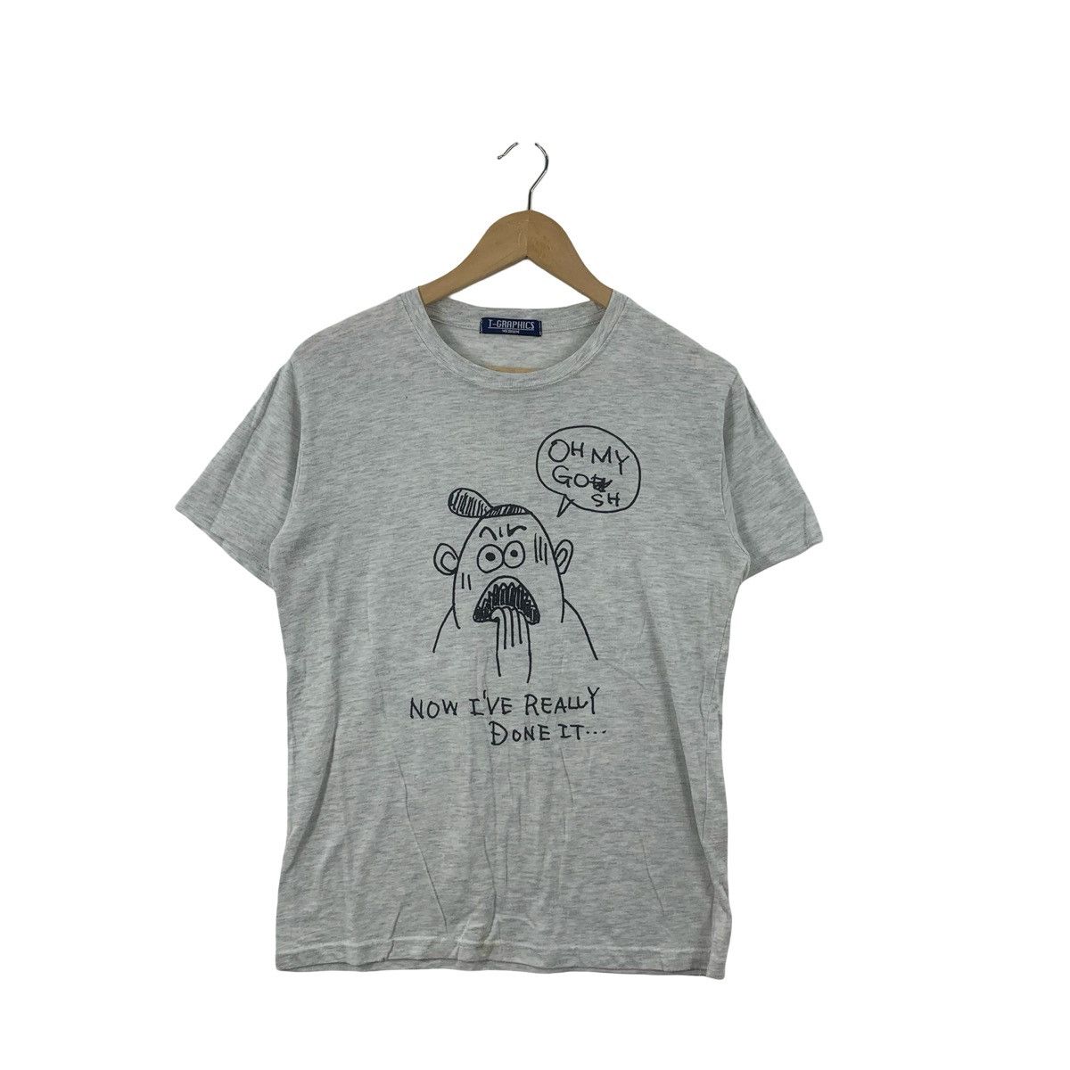 Other FUNNY GRAPHIC CARTOON Face Oh My God Sh Quote Casual Size M / US 6-8 / IT 42-44 - 3 Thumbnail