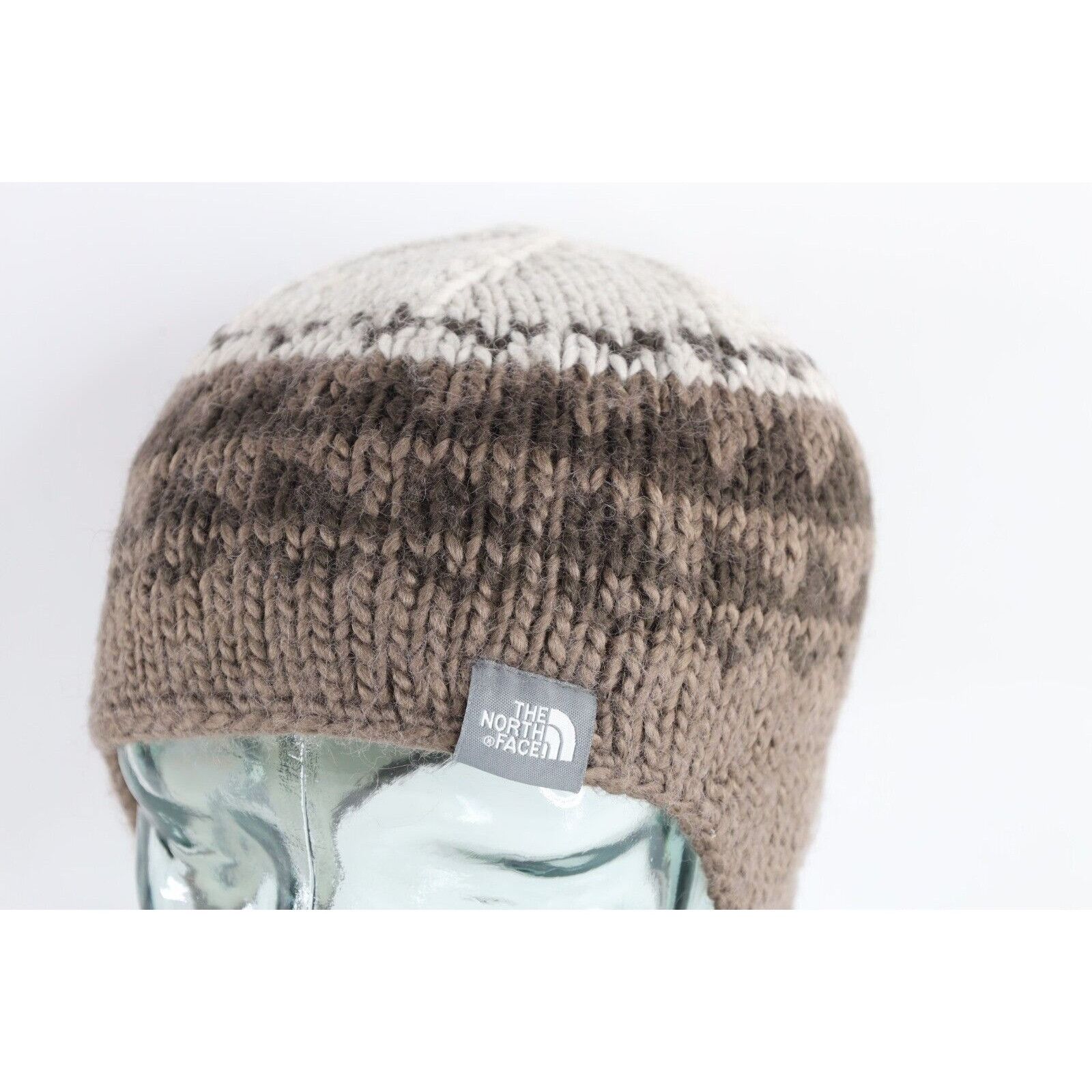 The North Face Vintage The North Face Wool Blend Chunky Knit Ear Flap Hat Size ONE SIZE - 2 Thumbnail