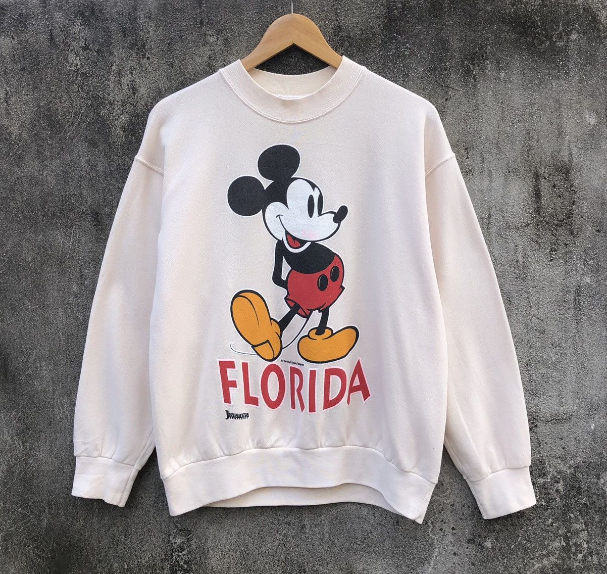 Vintage Vintage 80s Disney Mickey Mouse Florida Big Logo Sweatshirt Size US L / EU 52-54 / 3 - 3 Thumbnail
