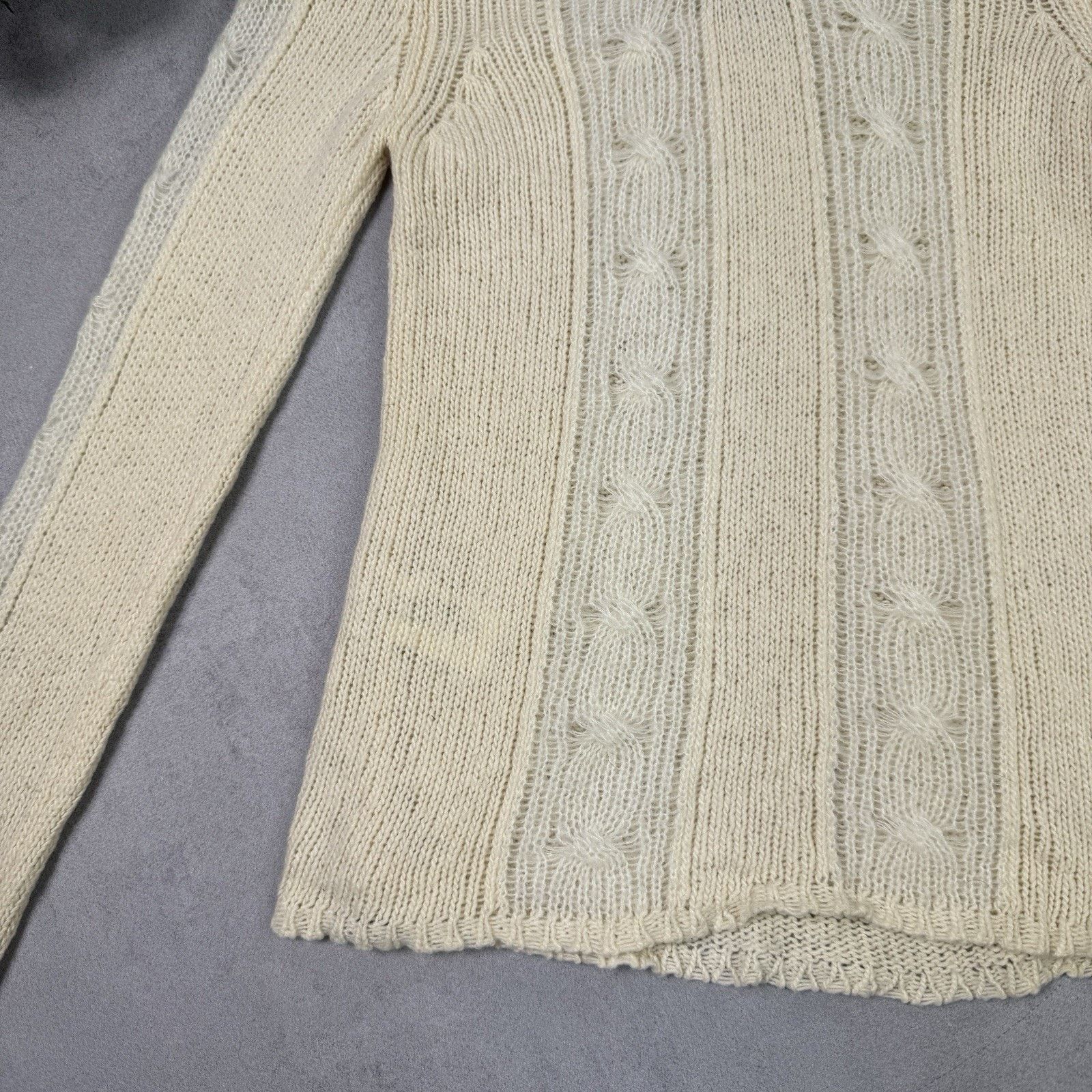 Armani Armani Jeans Women Sweater Milk Beige Size US 4 IT 38 Wool Size XS / US 0-2 / IT 36-38 - 9 Thumbnail