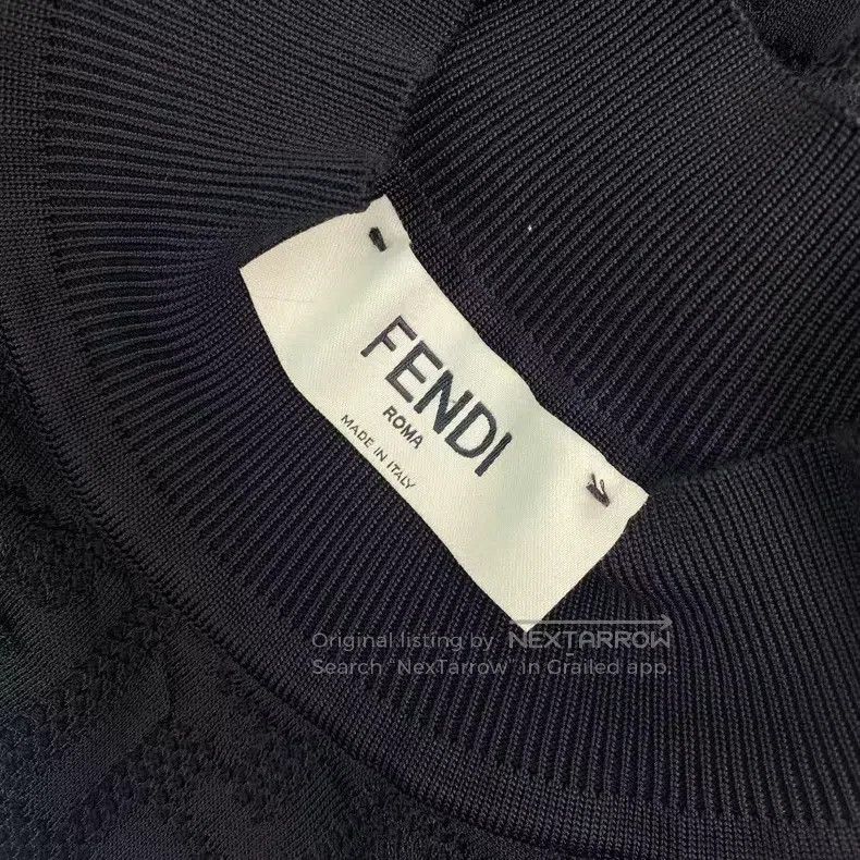 Fendi Fendi Cotton/viscose fiber floral all-over print knitted s Size XXS / US 00 / IT 34 - 4 Thumbnail
