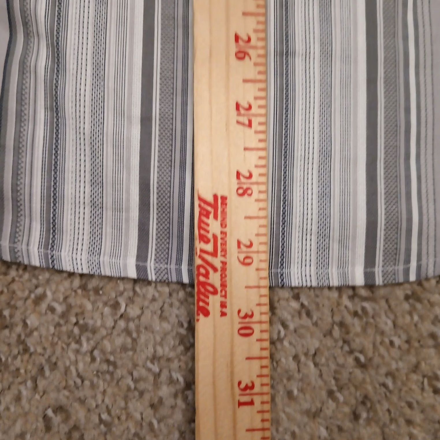 Tasso Elba Tasso Elba Shirt Mens Small Gray Striped Long Sleeve Button Up Cotton Size US S / EU 44-46 / 1 - 7 Thumbnail
