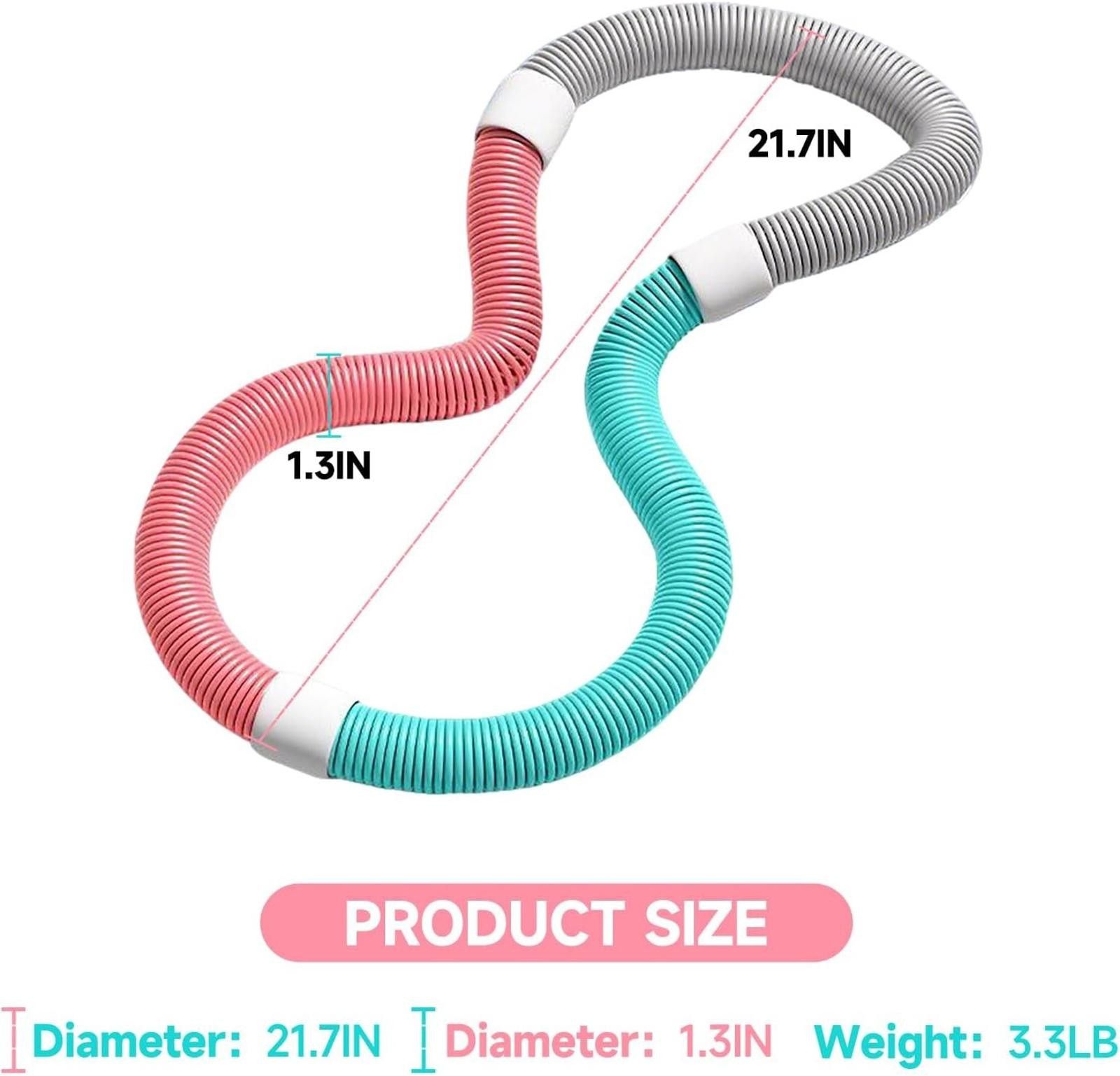 Other Abdominal Spring Foldable Workout Hula Hoop Quiet Weighted Size ONE SIZE - 8 Thumbnail