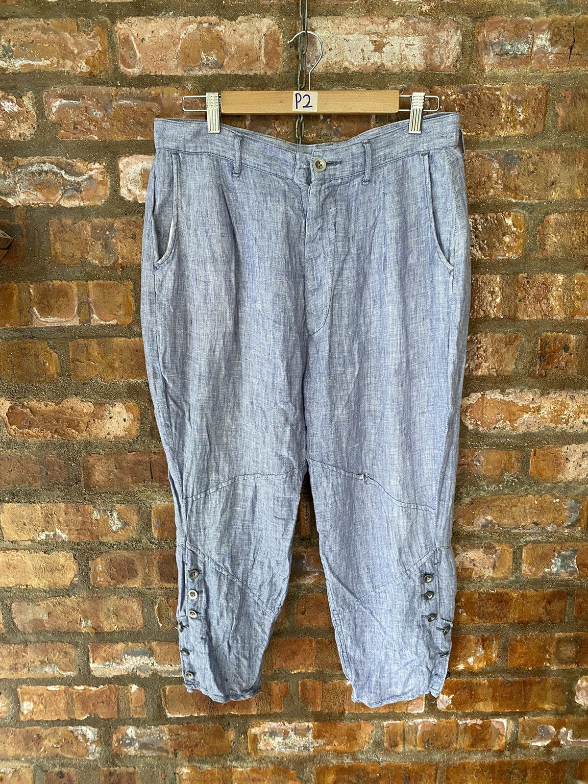 Kapital × Kapital Kountry Vtg Kapital 3/4 linen military pants Size US 32 / EU 48 - 2 Thumbnail