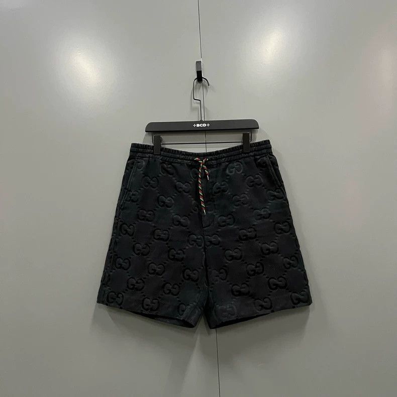 Gucci Gucci "Gucci Love March" Series Black GG Embossed Shorts Size US 36 / EU 52 - 1 Thumbnail