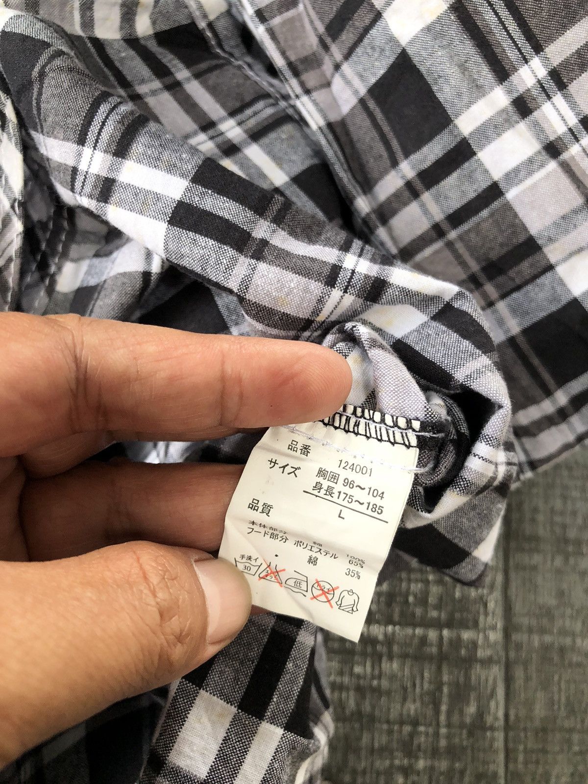 Beauty Beast × If Six Was Nine × Japanese Brand JAPANESE AGATE LABEL PLAID BUTTON SHIRT WITH HOODIE LGBSTYLE Size US L / EU 52-54 / 3 - 9 Thumbnail