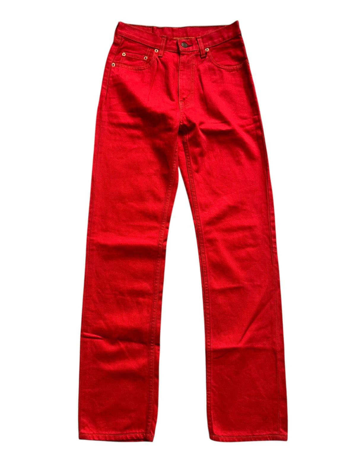 Levi's Vintage Clothing Rare!!! Vintage Levis 512 Red 90's Valencia Denim Pants Size US 32 / EU 48 - 1 Thumbnail