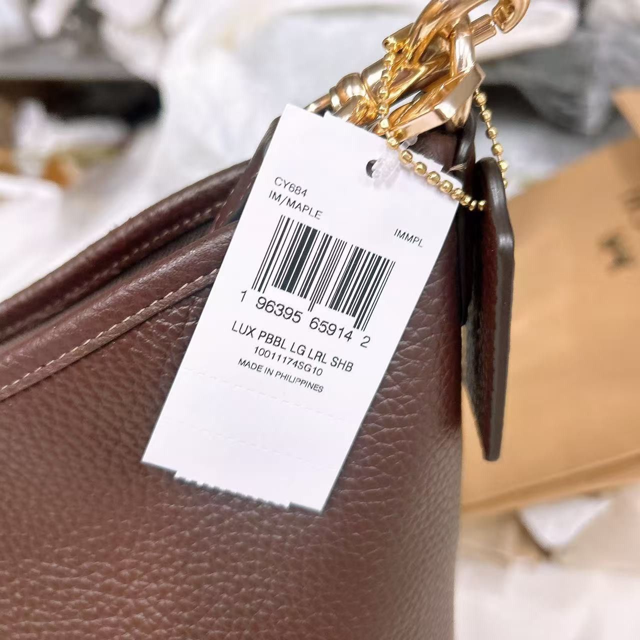 Coach NWT Coach Laurel Large Shoulder Bag CY684 Gold/ maple Size ONE SIZE - 9 Thumbnail