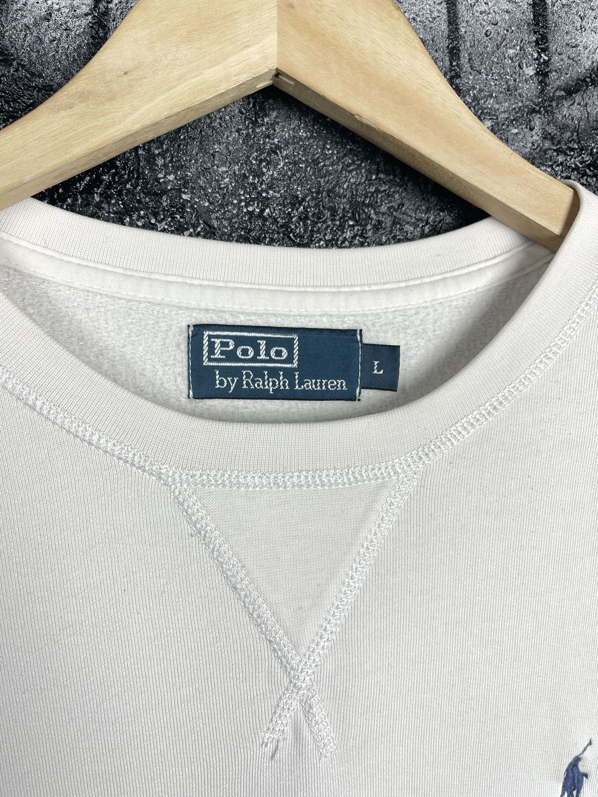 Polo Ralph Lauren × Ralph Lauren × Vintage Polo Ralph Lauren White Sweatshirt Men’s Size L Size US L / EU 52-54 / 3 - 6 Thumbnail